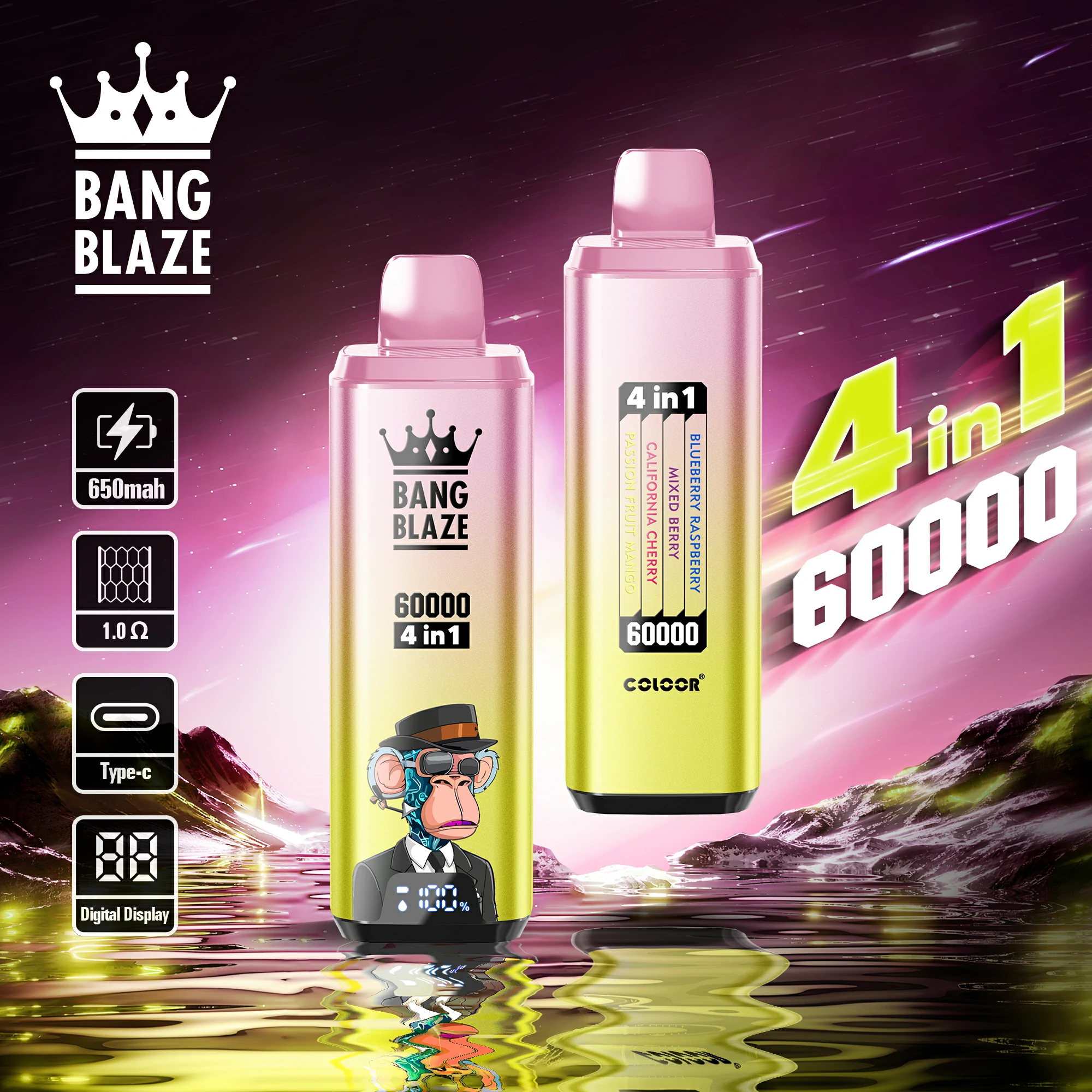Bang Blaze 60000 60K Boccate 4-in-1 Svapo monouso - image 2