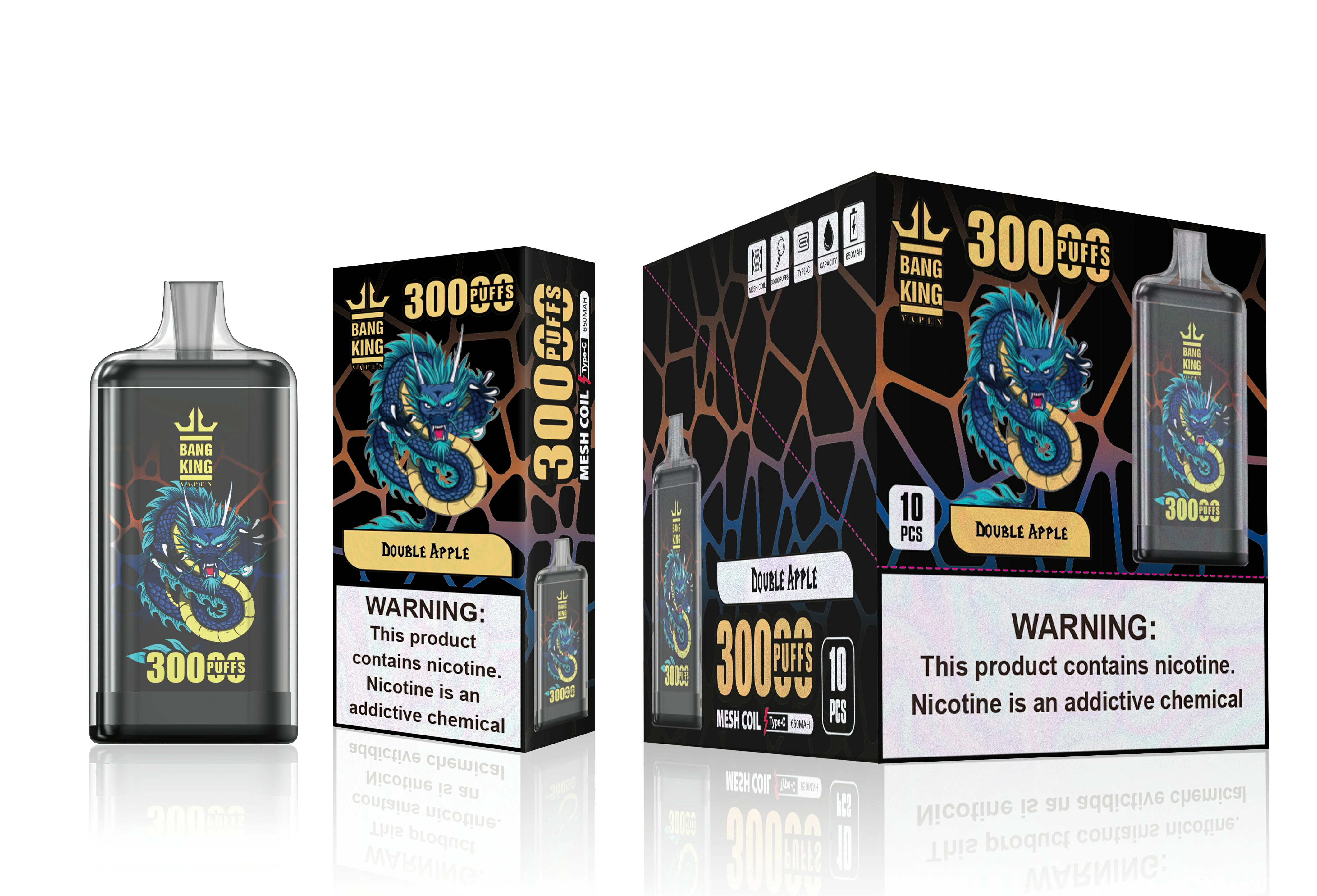 Bang King Totem 30000 30K Boccate Dual Mesh Svapo monouso - image 9