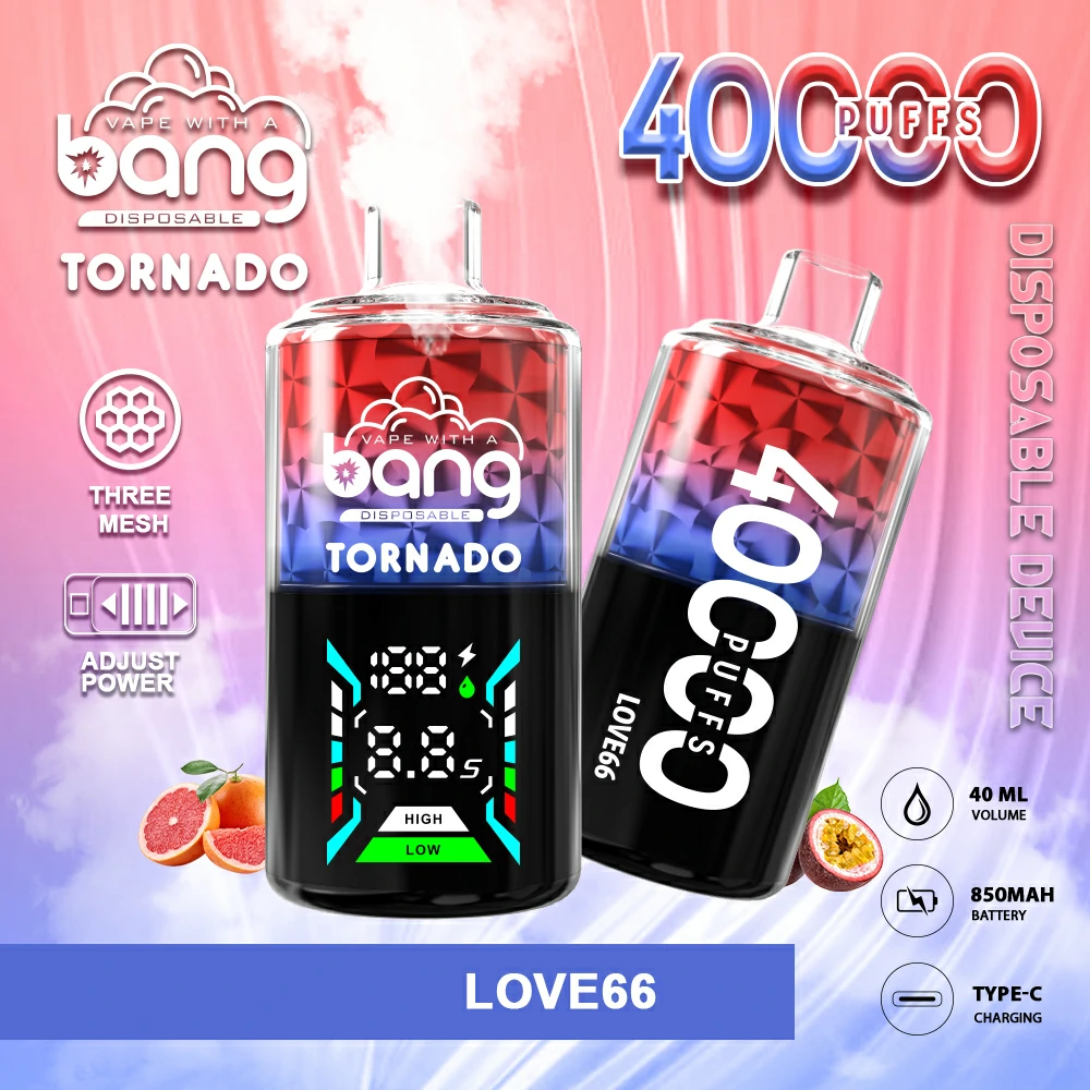 Bang Tornado 40000 40K Boccate con Schermo Svapo monouso - image 3