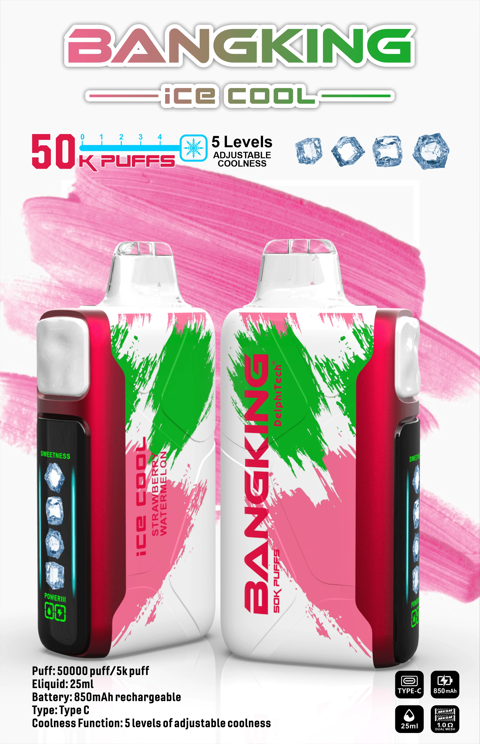 Bang Ice Cool 60000 60K Boccate con schermo svapo monouso - image 2