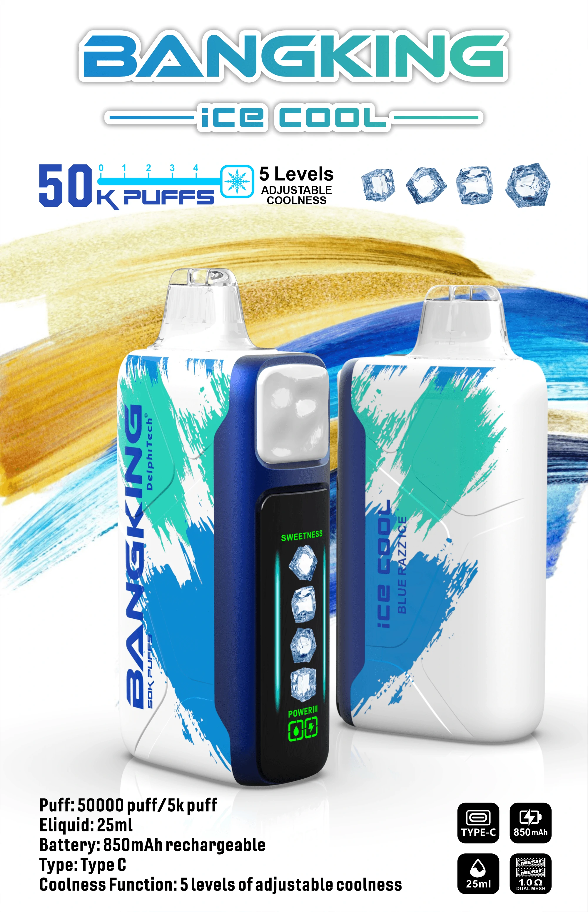 Bang Ice Cool 60000 60K Boccate con schermo svapo monouso - image 7