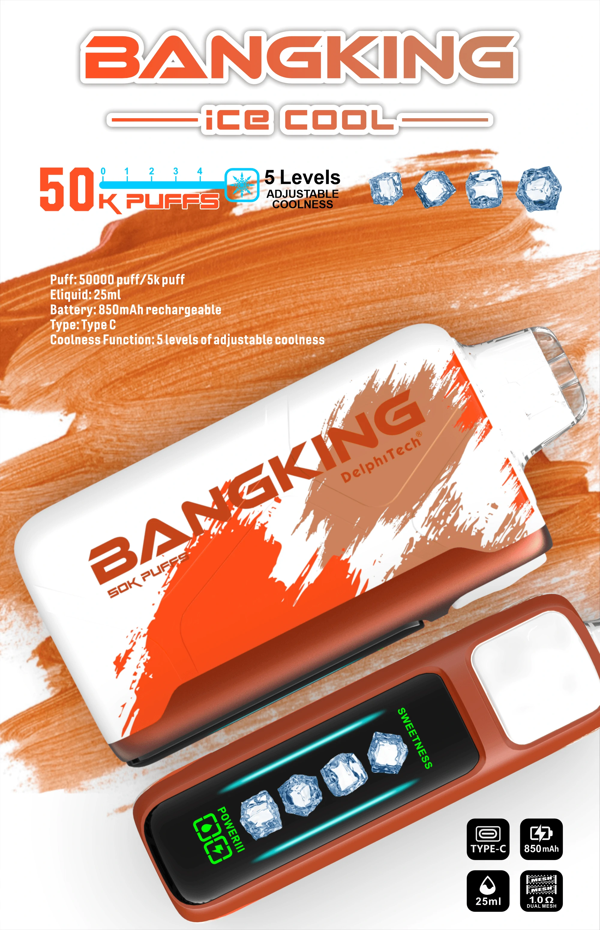 Bang Ice Cool 60000 60K Boccate con schermo svapo monouso - image 8