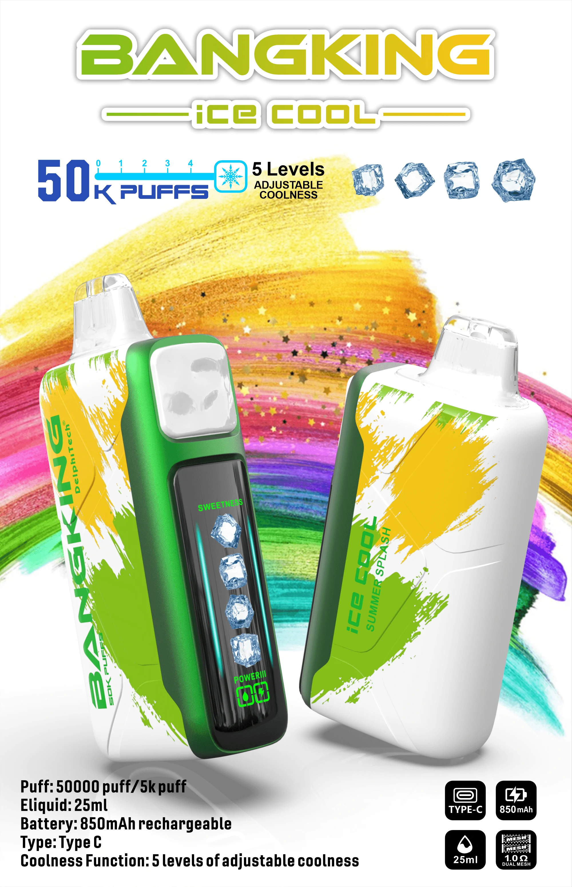 Bang Ice Cool 60000 60K Boccate con schermo svapo monouso - image 9