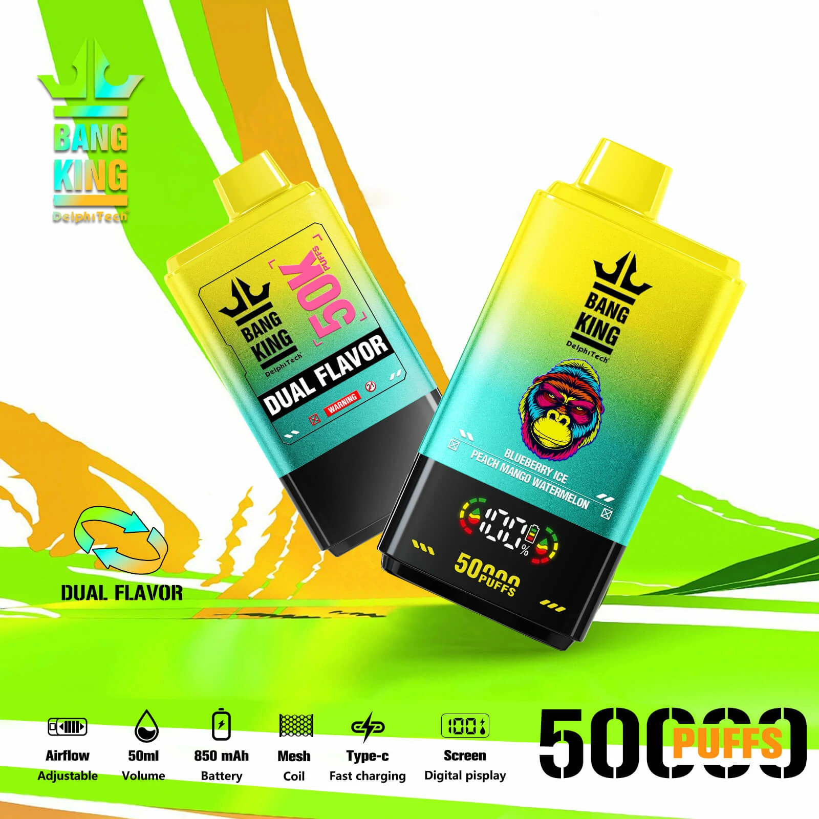 Bang Twins 50000 50K doppio gusto svapo monouso - image 3