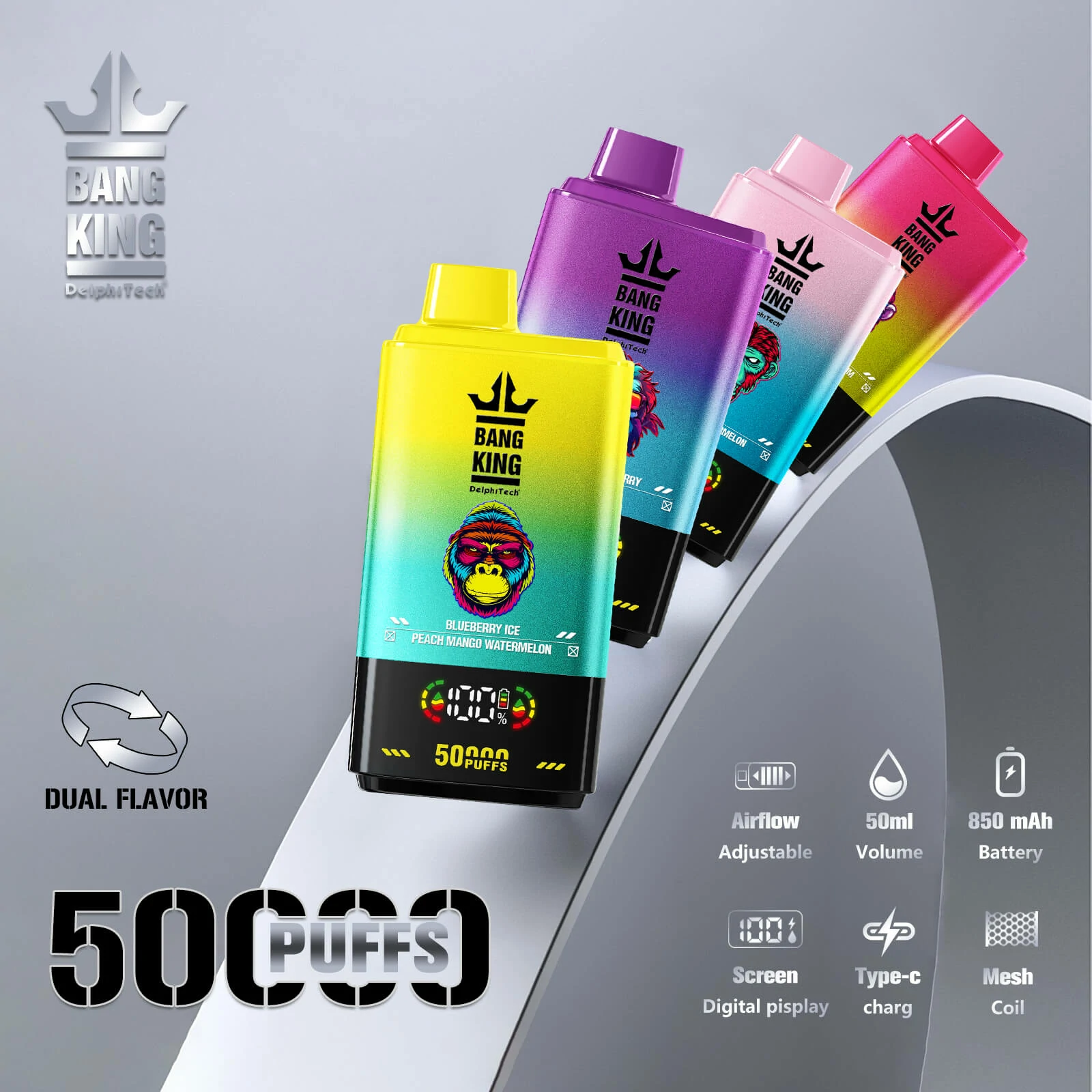 Bang Twins 50000 50K doppio gusto svapo monouso