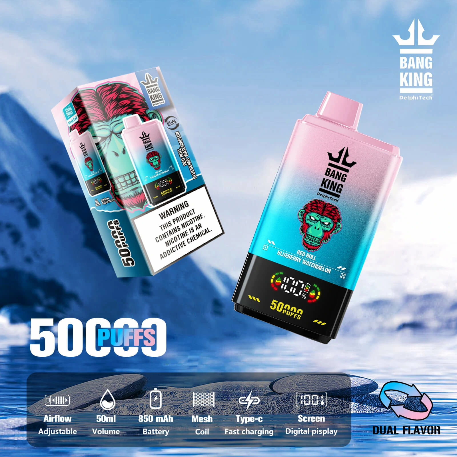 Bang Twins 50000 50K doppio gusto svapo monouso - image 9