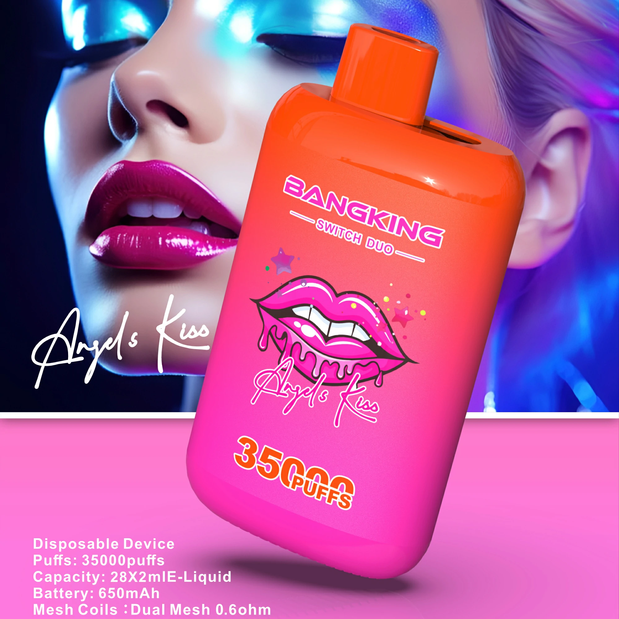 Bang King 35000 35K Boccate doppio gusto svapo monouso