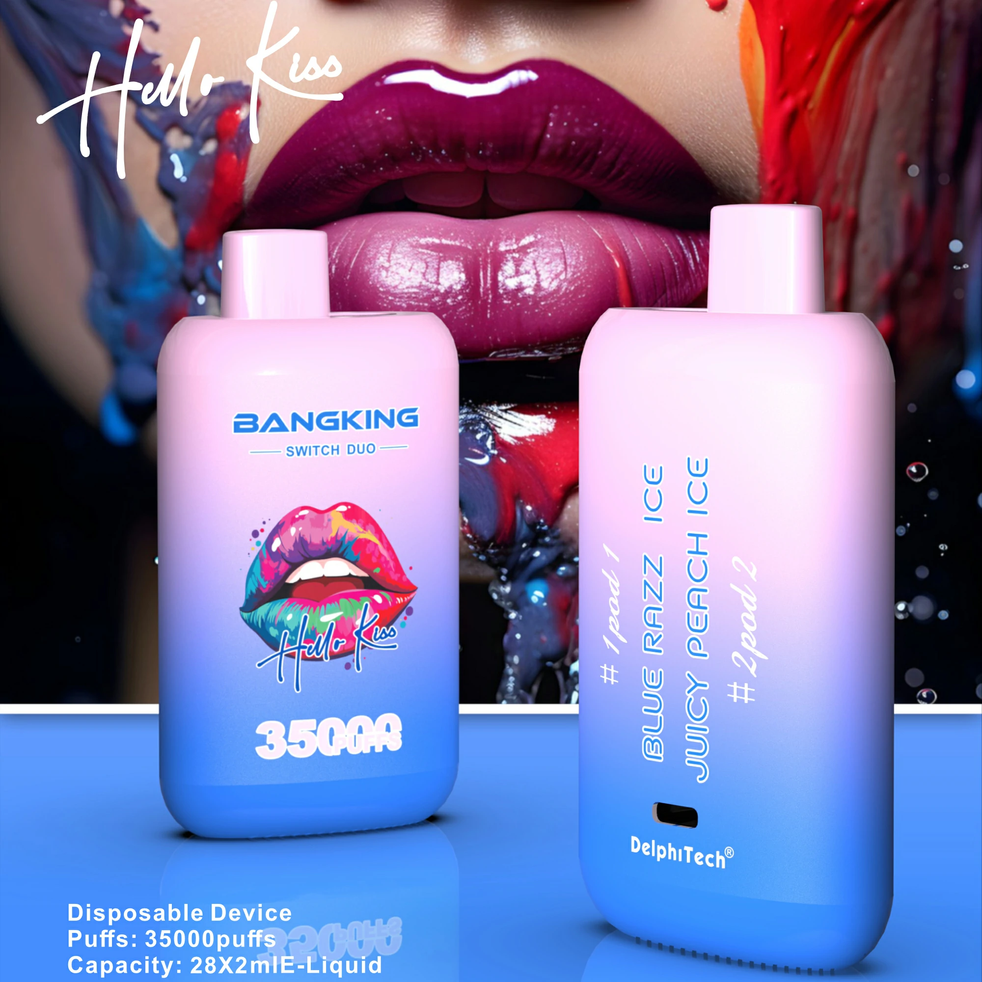 Bang King 35000 35K Boccate doppio gusto svapo monouso - image 3