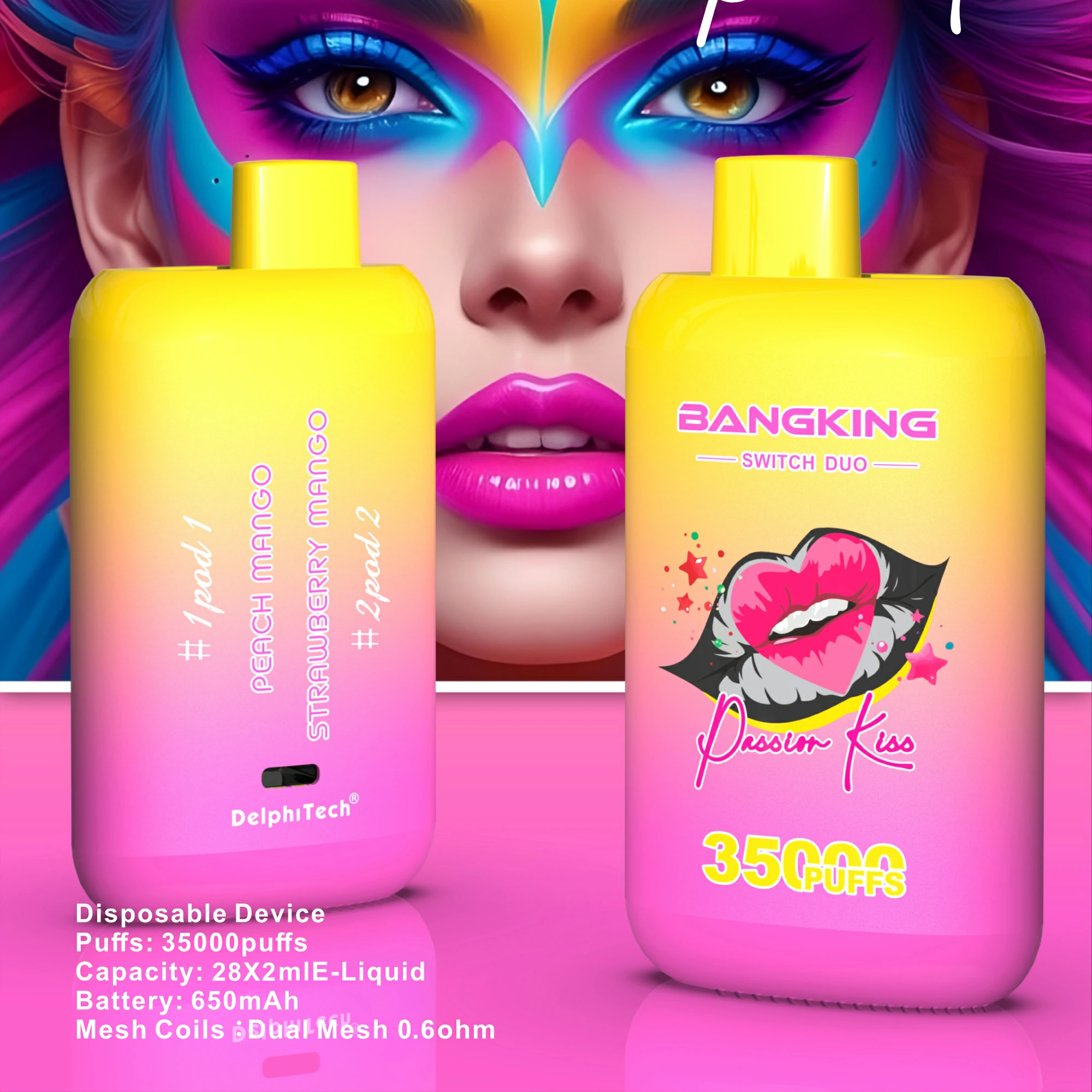 Bang King 35000 35K Boccate doppio gusto svapo monouso - image 6