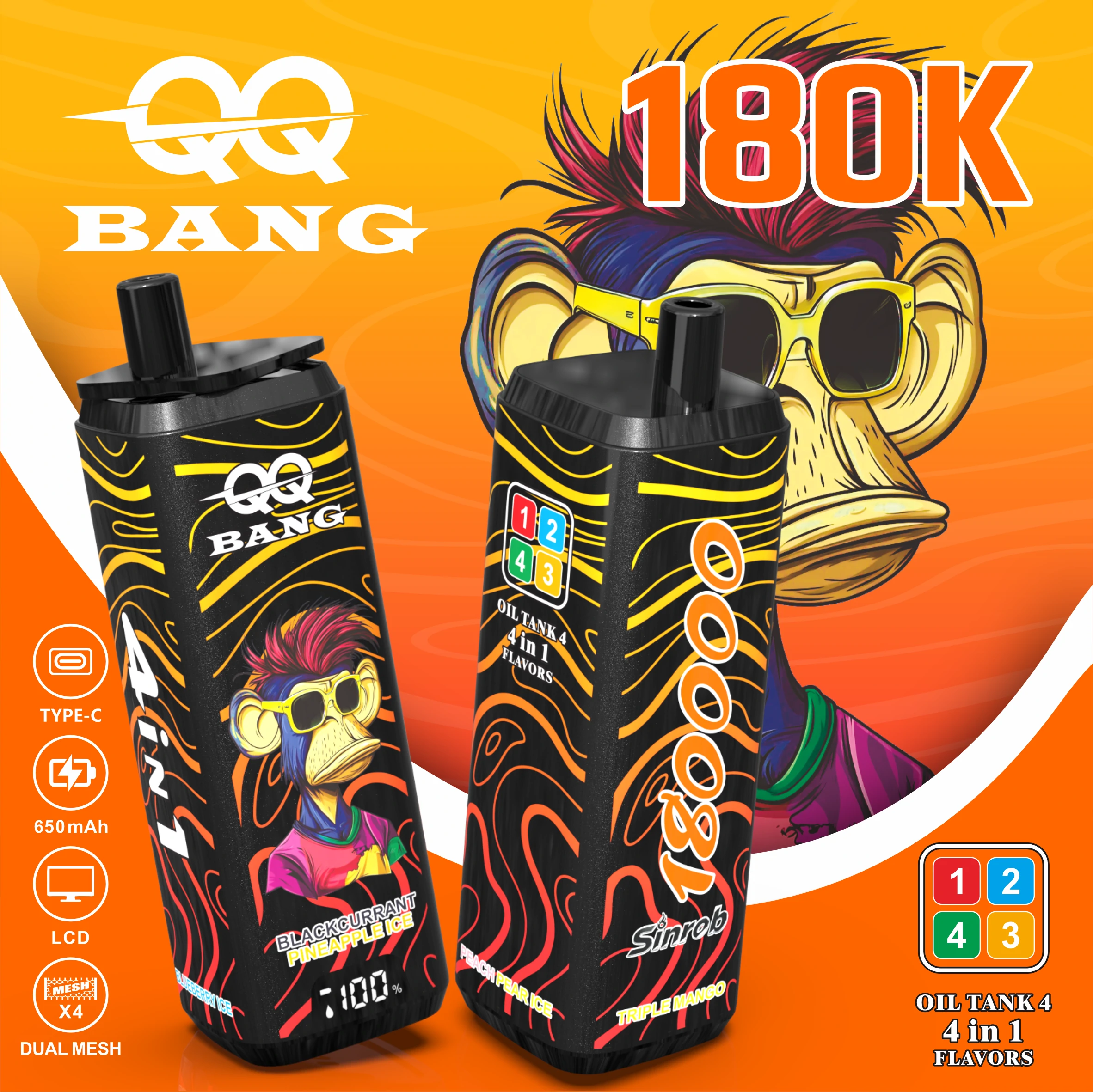 Bang QQ 180000 180K Boccate 4-in-1 Svapo monouso - image 5