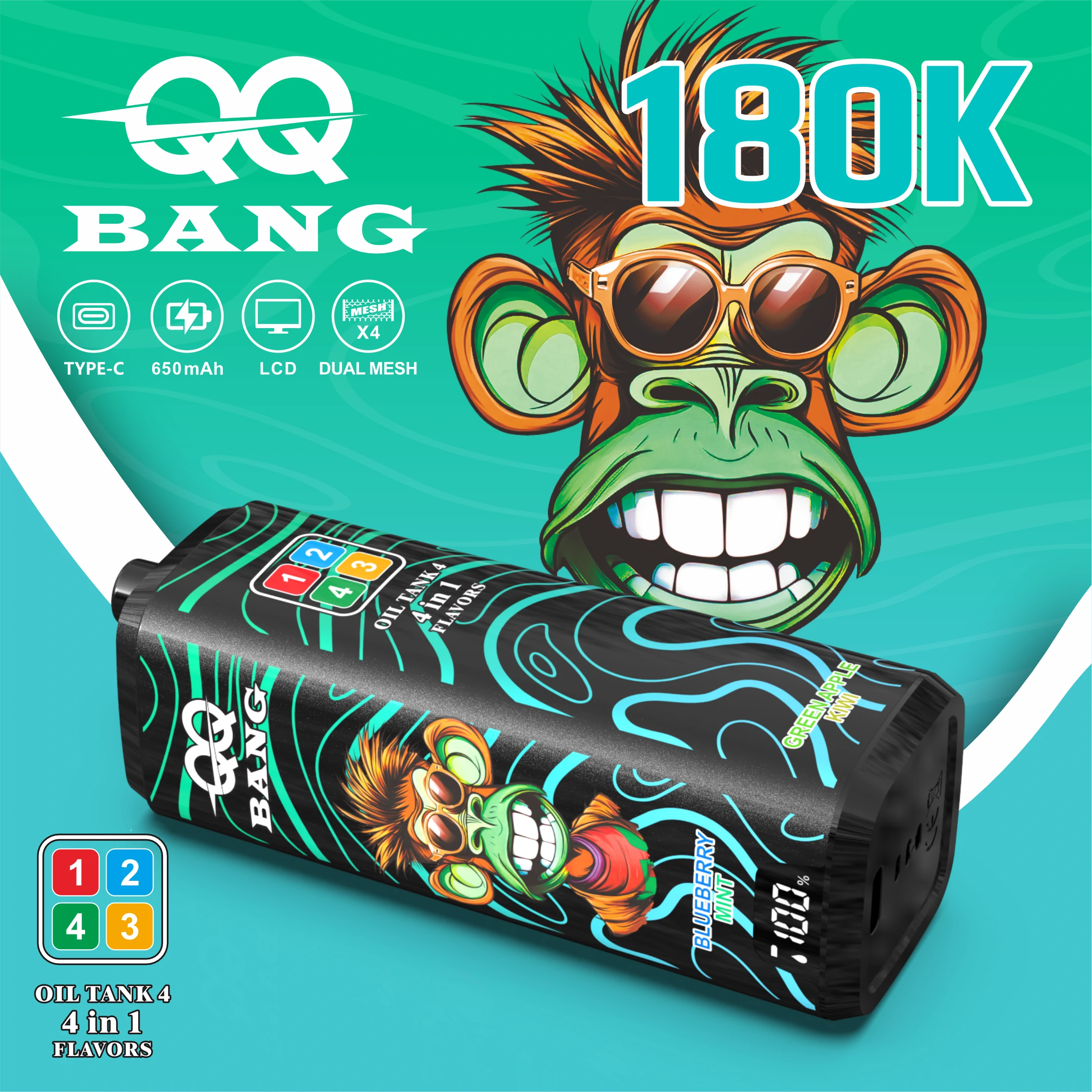 Bang QQ 180000 180K Boccate 4-in-1 Svapo monouso - image 8