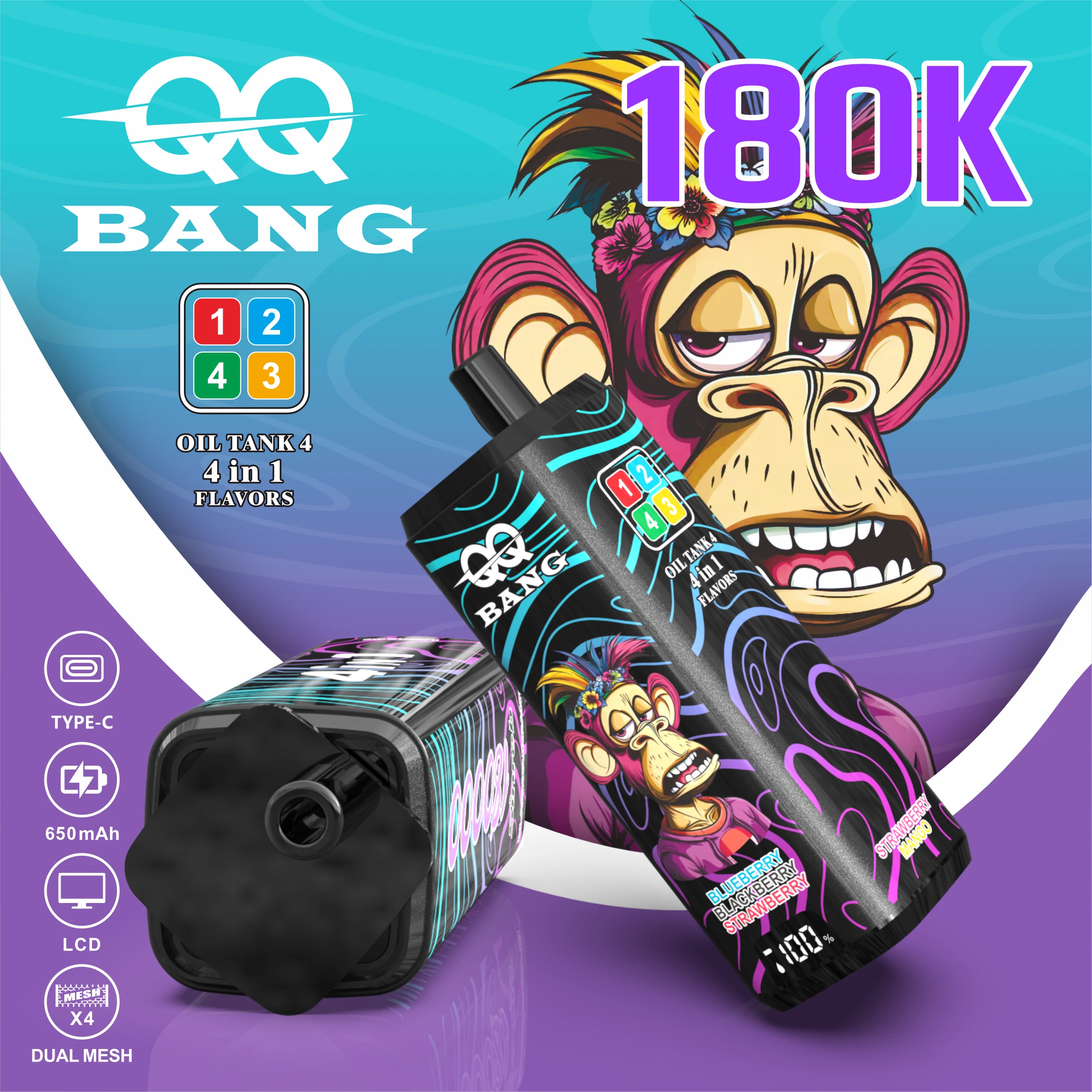 Bang QQ 180000 180K Boccate 4-in-1 Svapo monouso - image 7