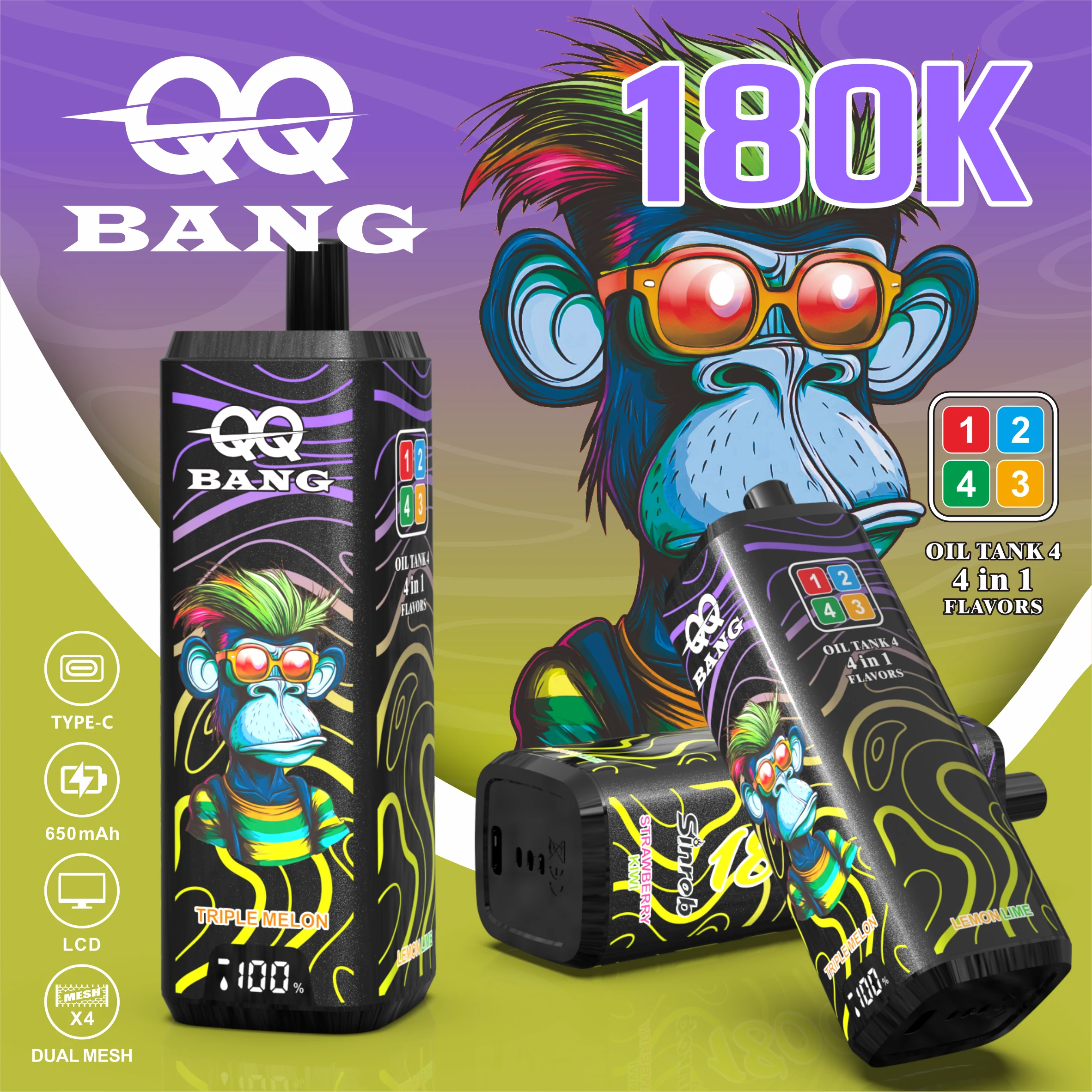 Bang QQ 180000 180K Boccate 4-in-1 Svapo monouso - image 11