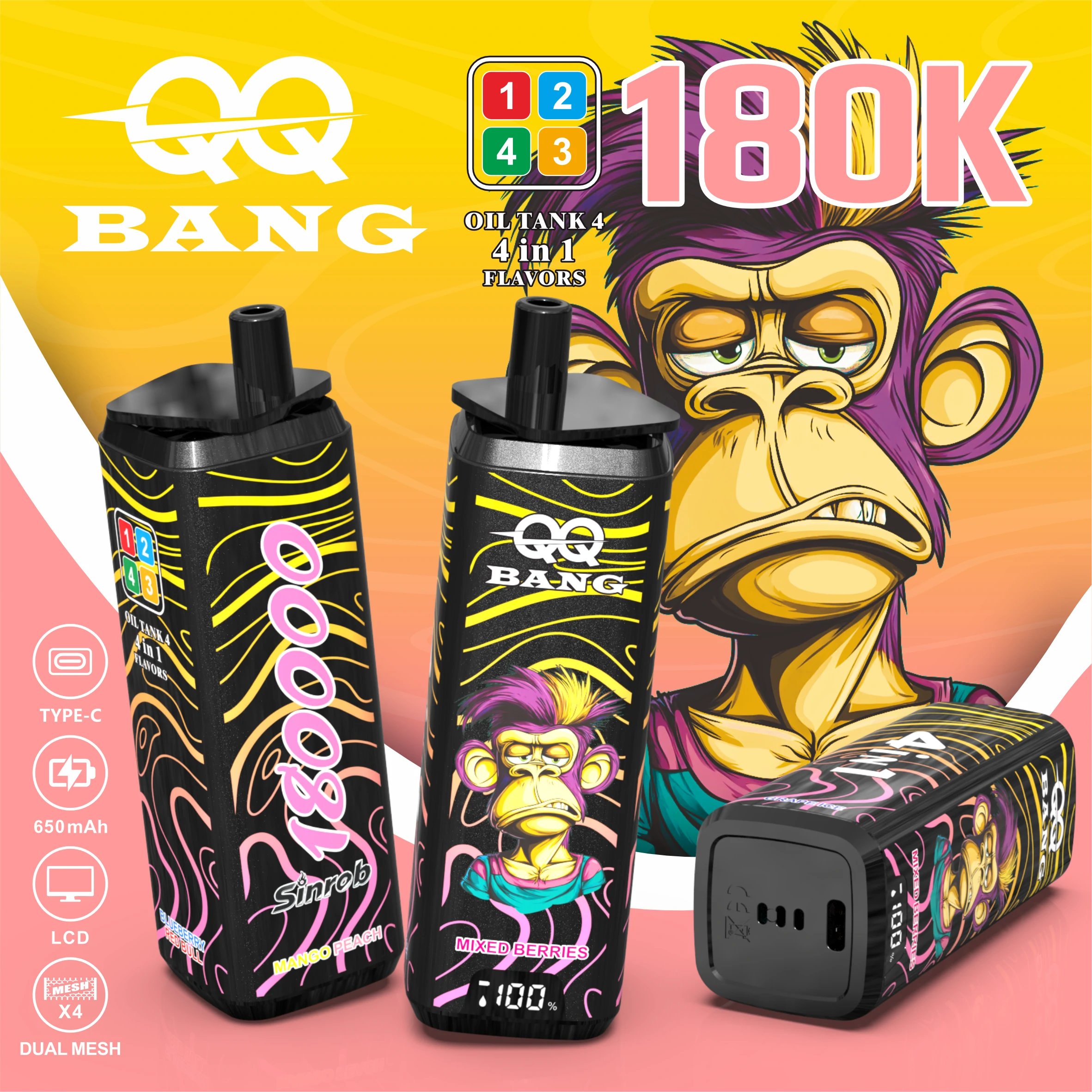 Bang QQ 180000 180K Boccate 4-in-1 Svapo monouso - image 10