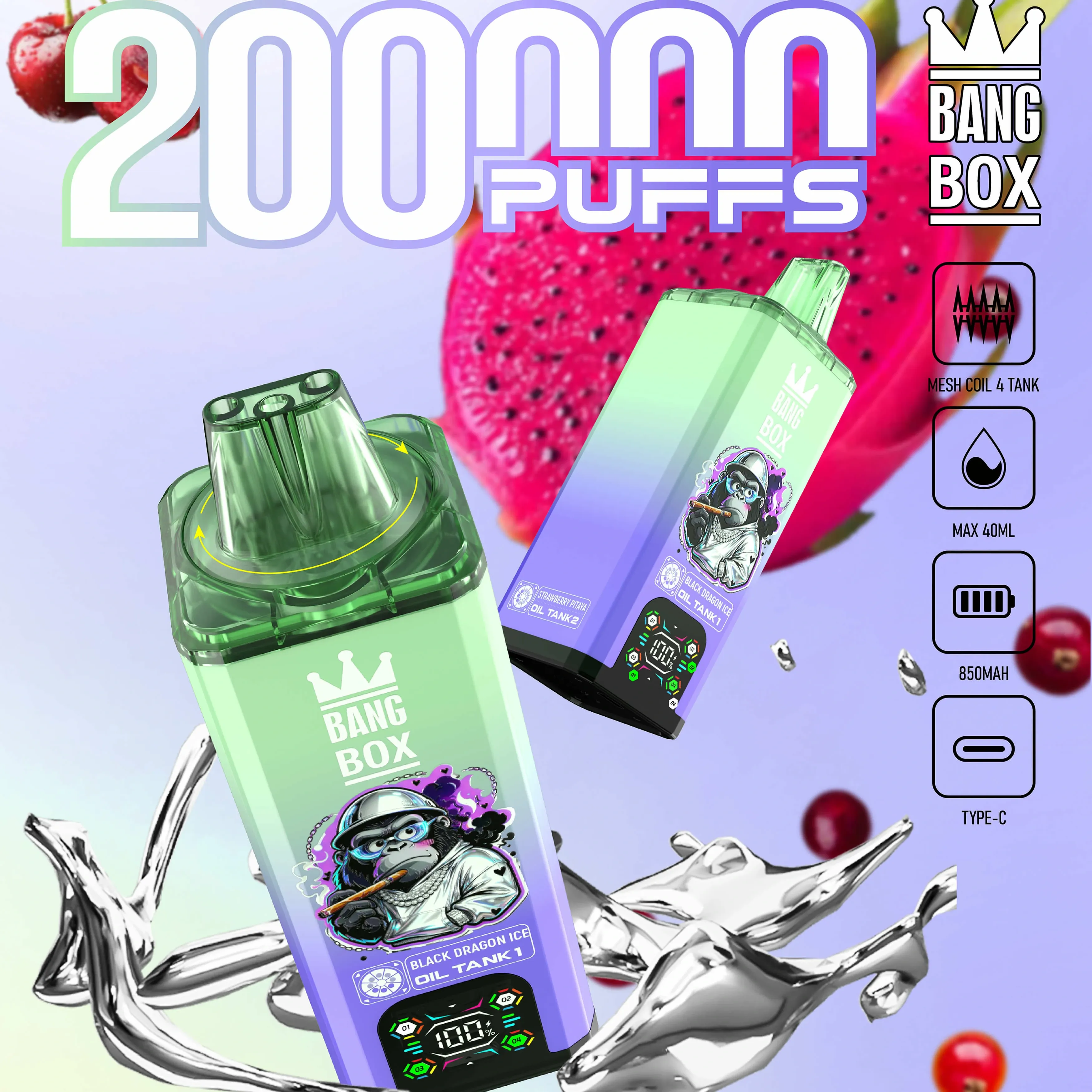 BANG BOX 200000 200K Boccate 8-in-1 Svapo monouso - image 2