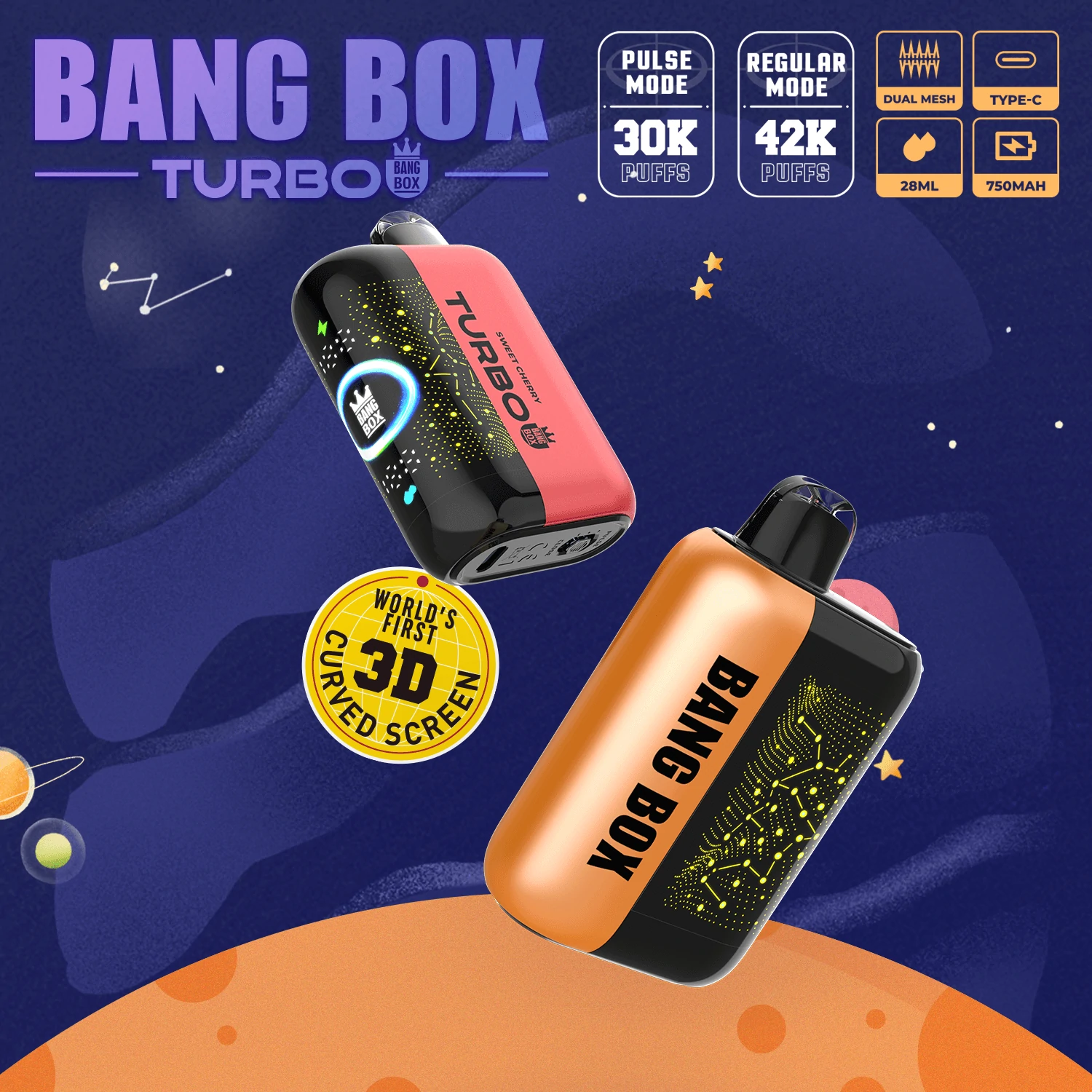 Bang Box 42000 42K Boccate schermo 3D svapo monouso - image 3