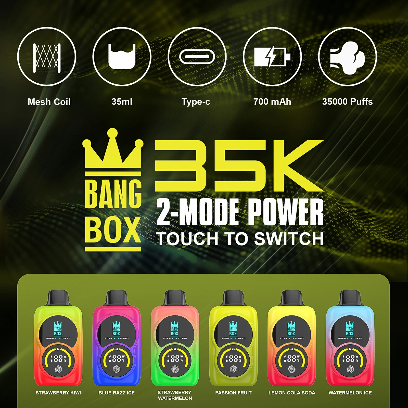 Bang Box 35000 35K Boccate Mesh Coil Svapo monouso - image 3