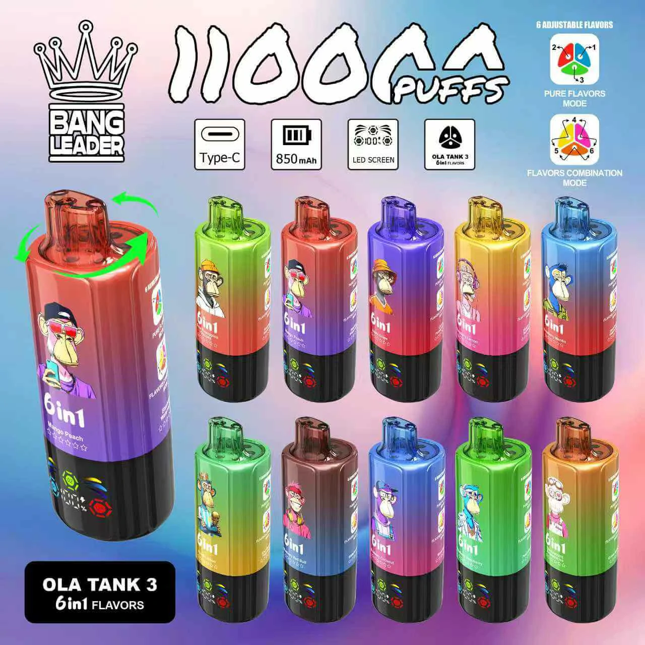 Bang Leader 110000 110K 6-in-1 Svapo Monouso - image 13