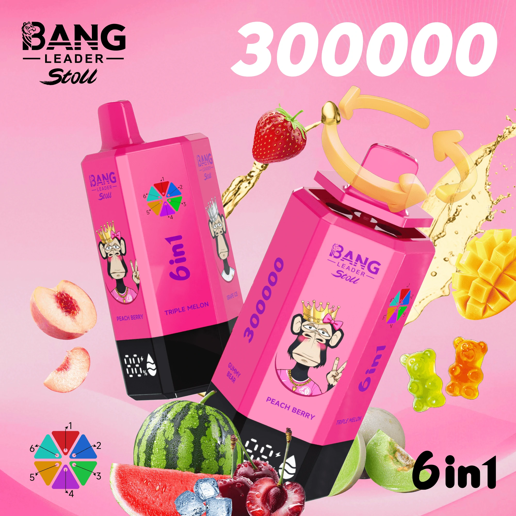 Bang Leader 300000 300K 6-in-1 Svapo Monouso - image 10