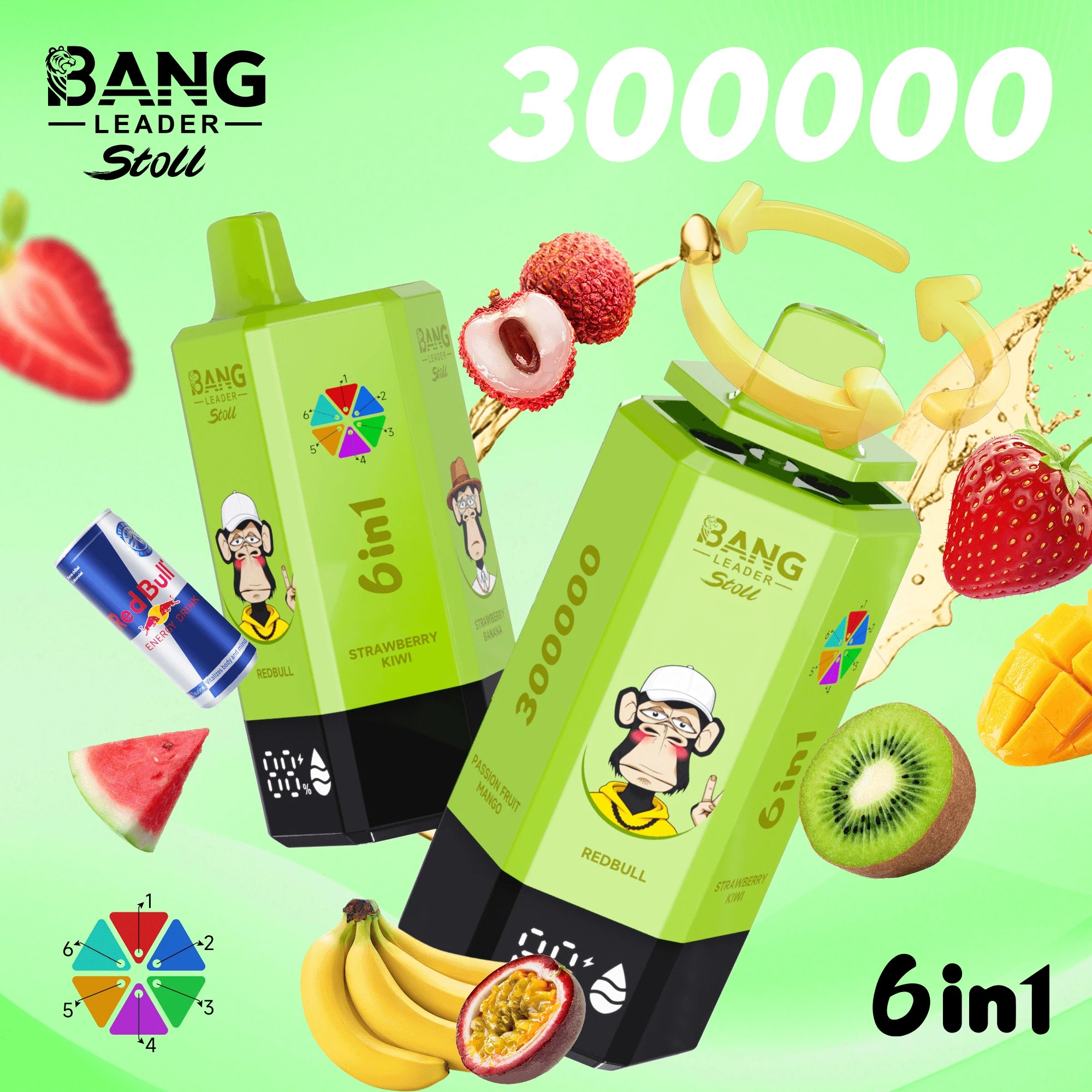Bang Leader 300000 300K 6-in-1 Svapo Monouso - image 5
