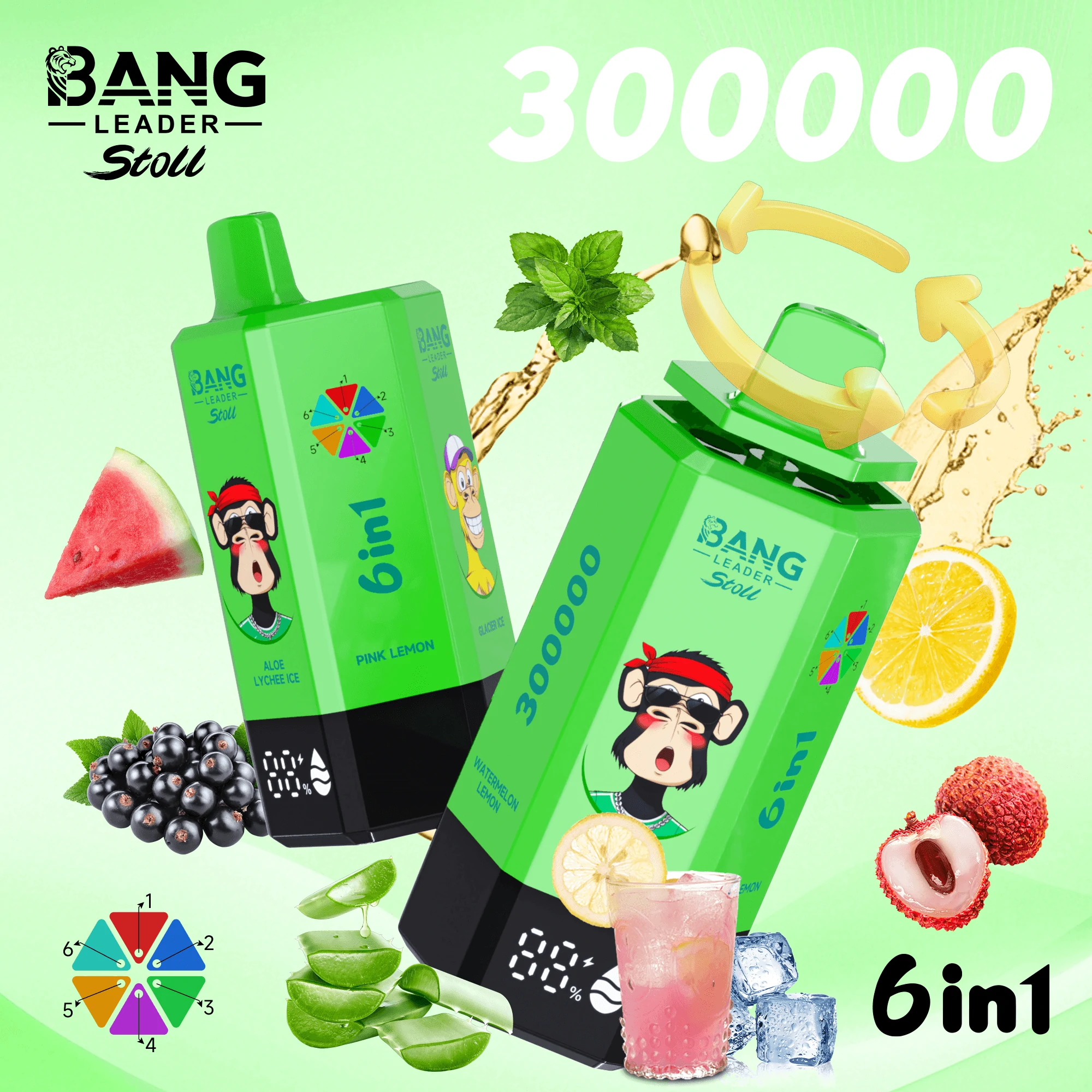 Bang Leader 300000 300K 6-in-1 Svapo Monouso - image 3