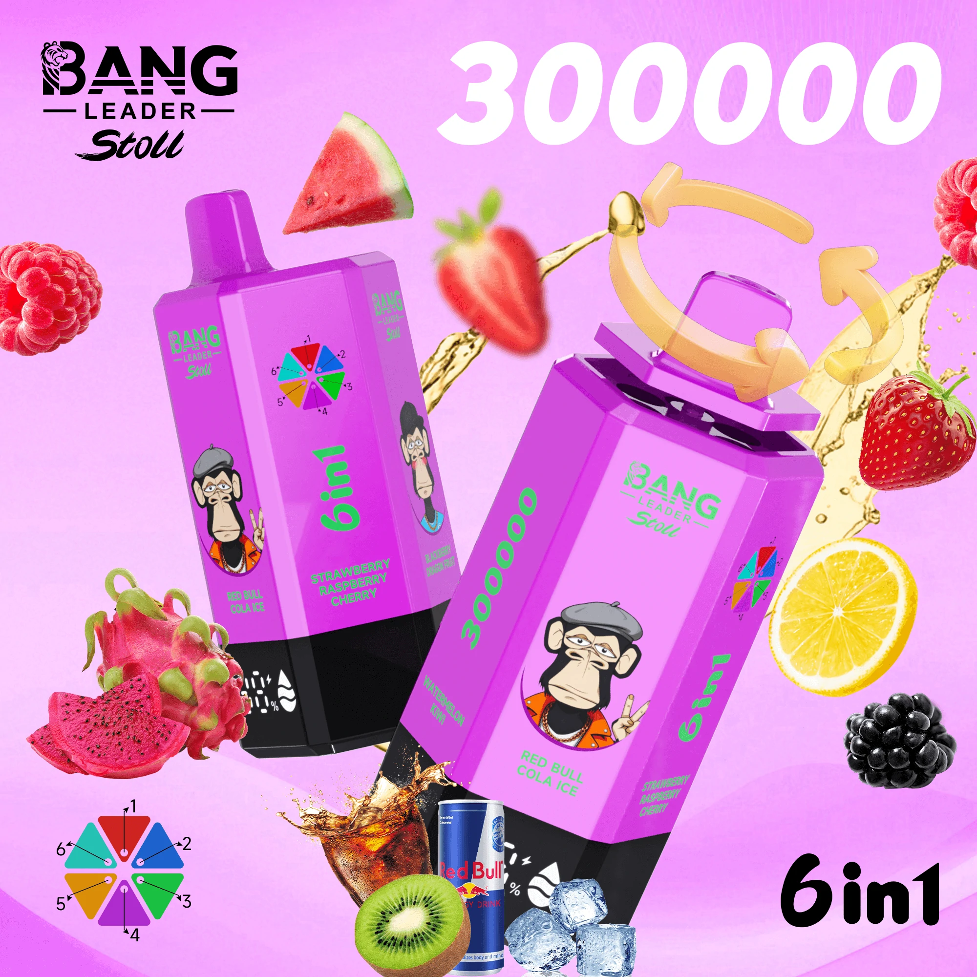 Bang Leader 300000 300K 6-in-1 Svapo Monouso - image 12