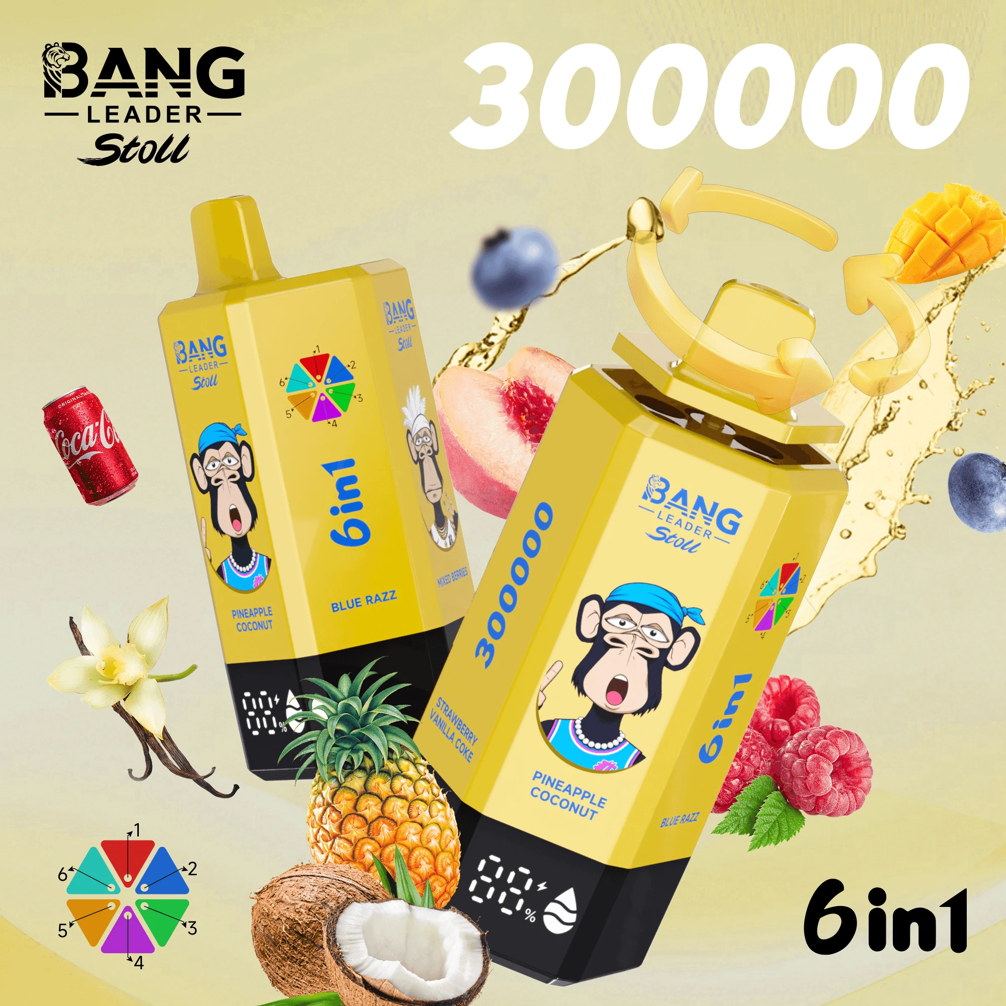 Bang Leader 300000 300K 6-in-1 Svapo Monouso - image 8