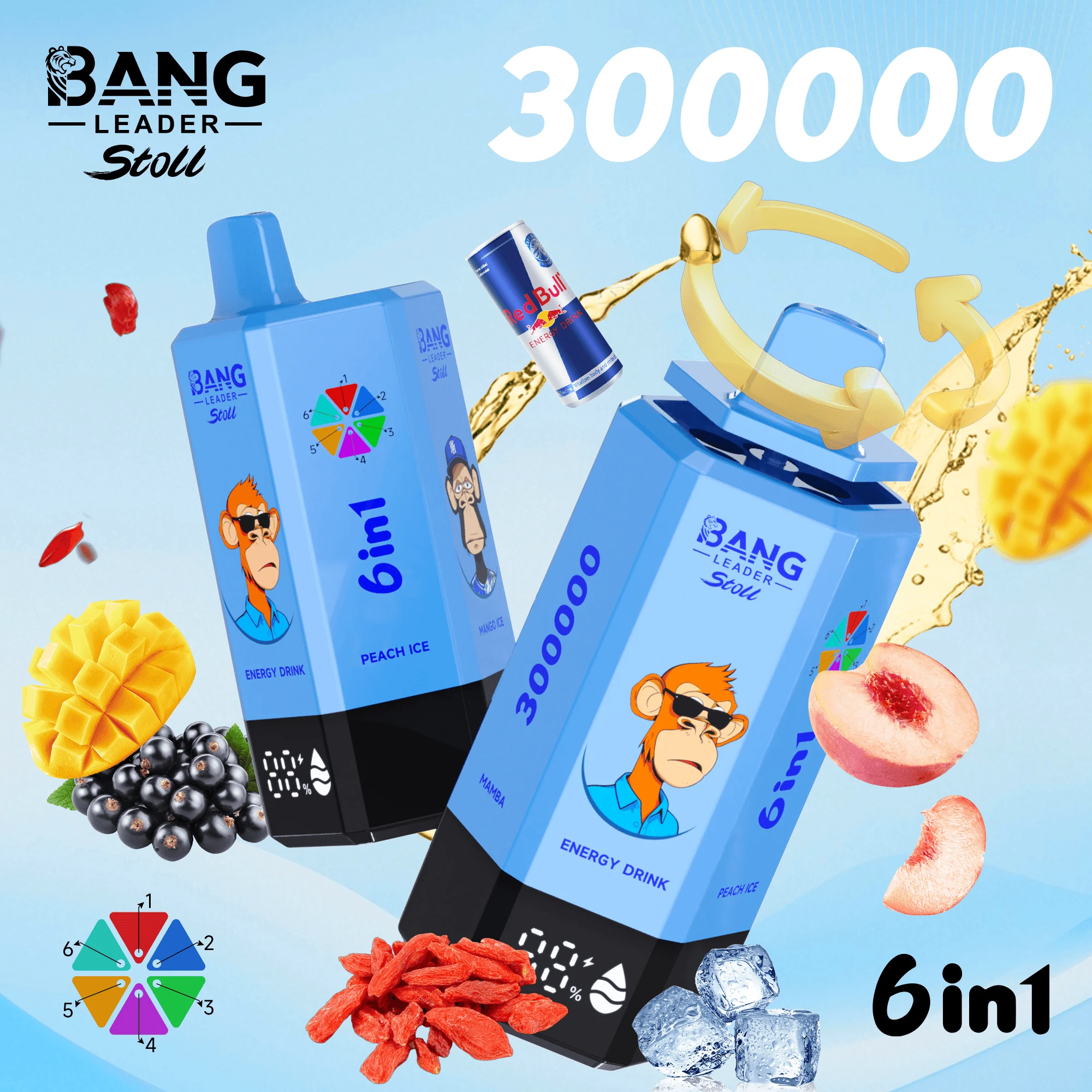 Bang Leader 300000 300K 6-in-1 Svapo Monouso - image 4