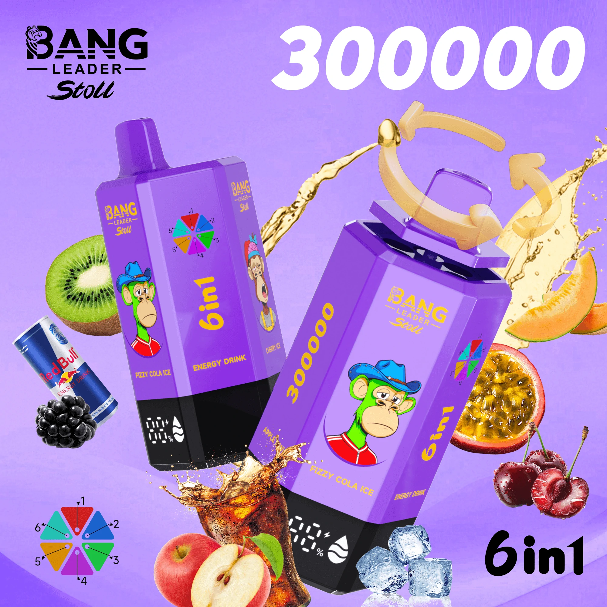 Bang Leader 300000 300K 6-in-1 Svapo Monouso - image 13