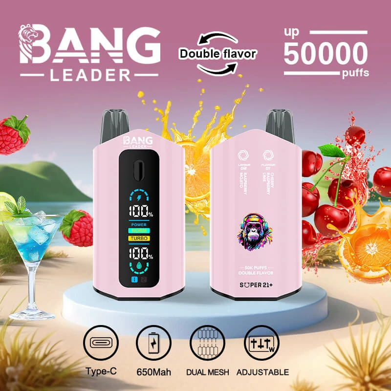 Bang Leader 2-in-1 50000 50K Boccate doppio gusto svapo monouso - image 2