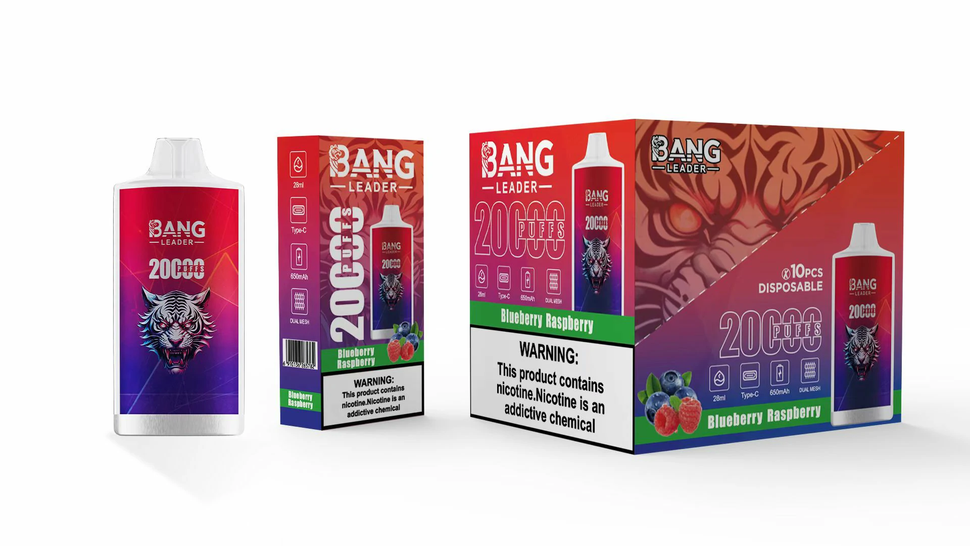 Bang Leader 20000 20K Boccate Gusto Doppio Svapo Monouso - image 7