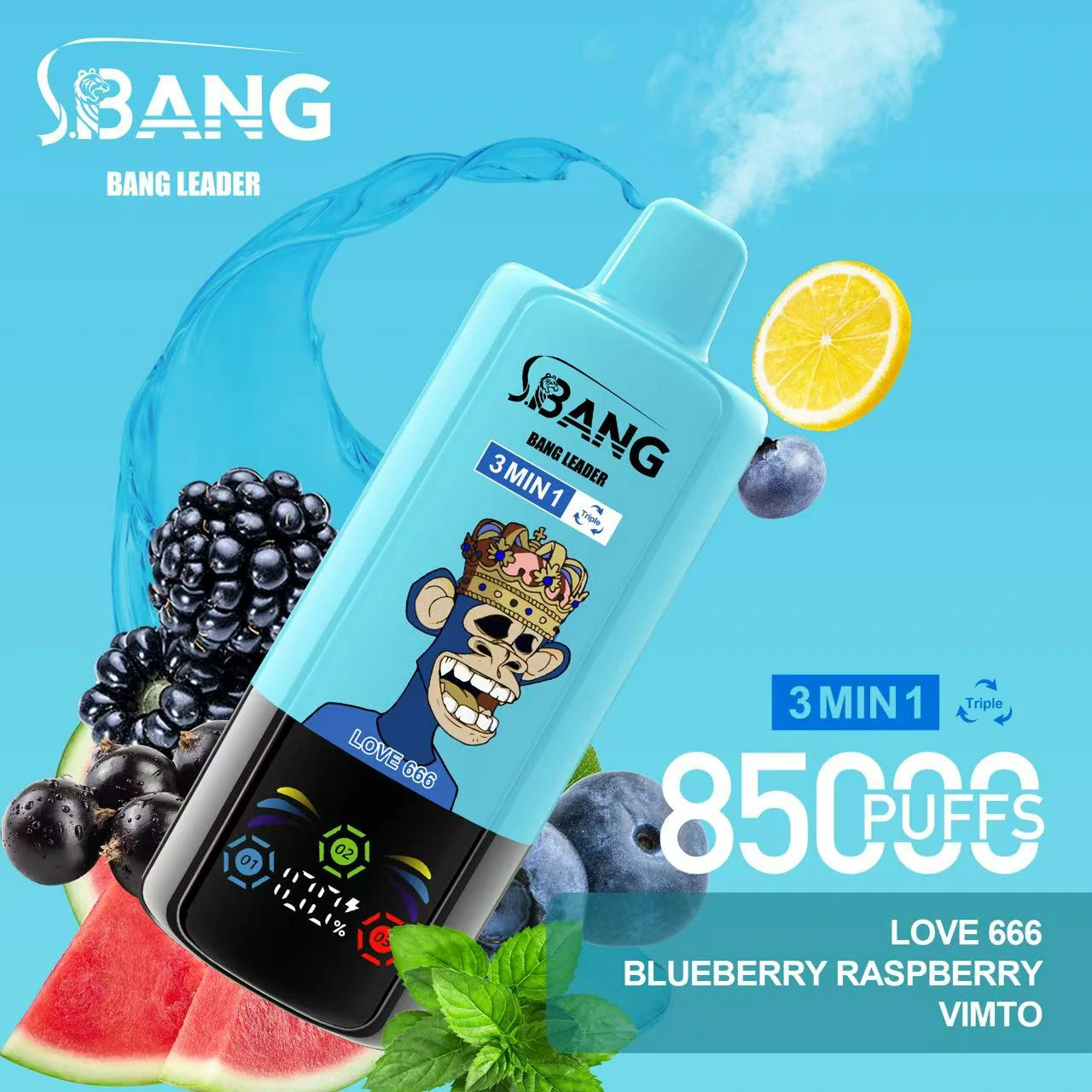 Bang Leader 85000 85K Boccate 3-in-1 Svapo monouso