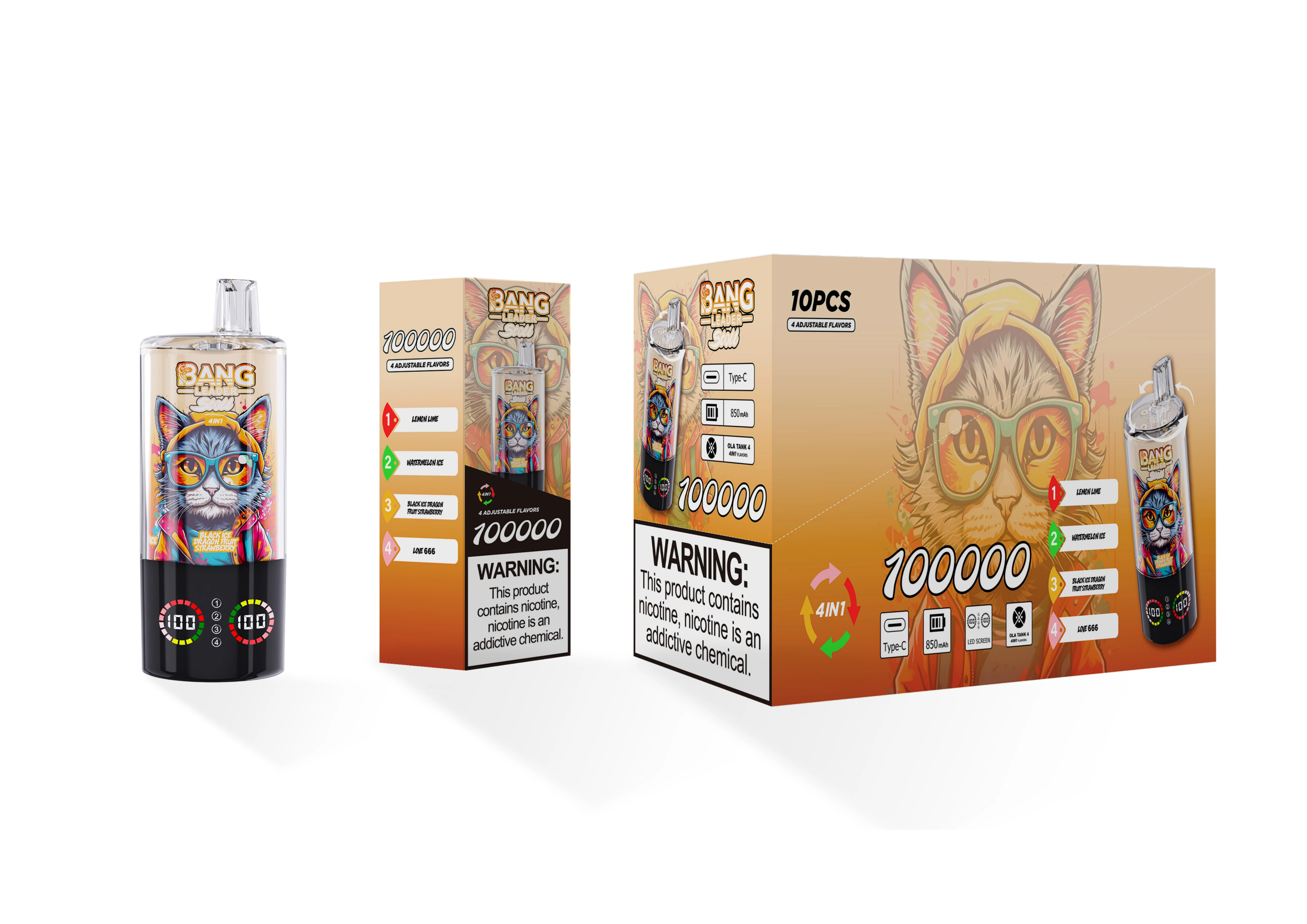 Bang Leader 4-in-1 100000 100K Boccate svapo monouso - image 11