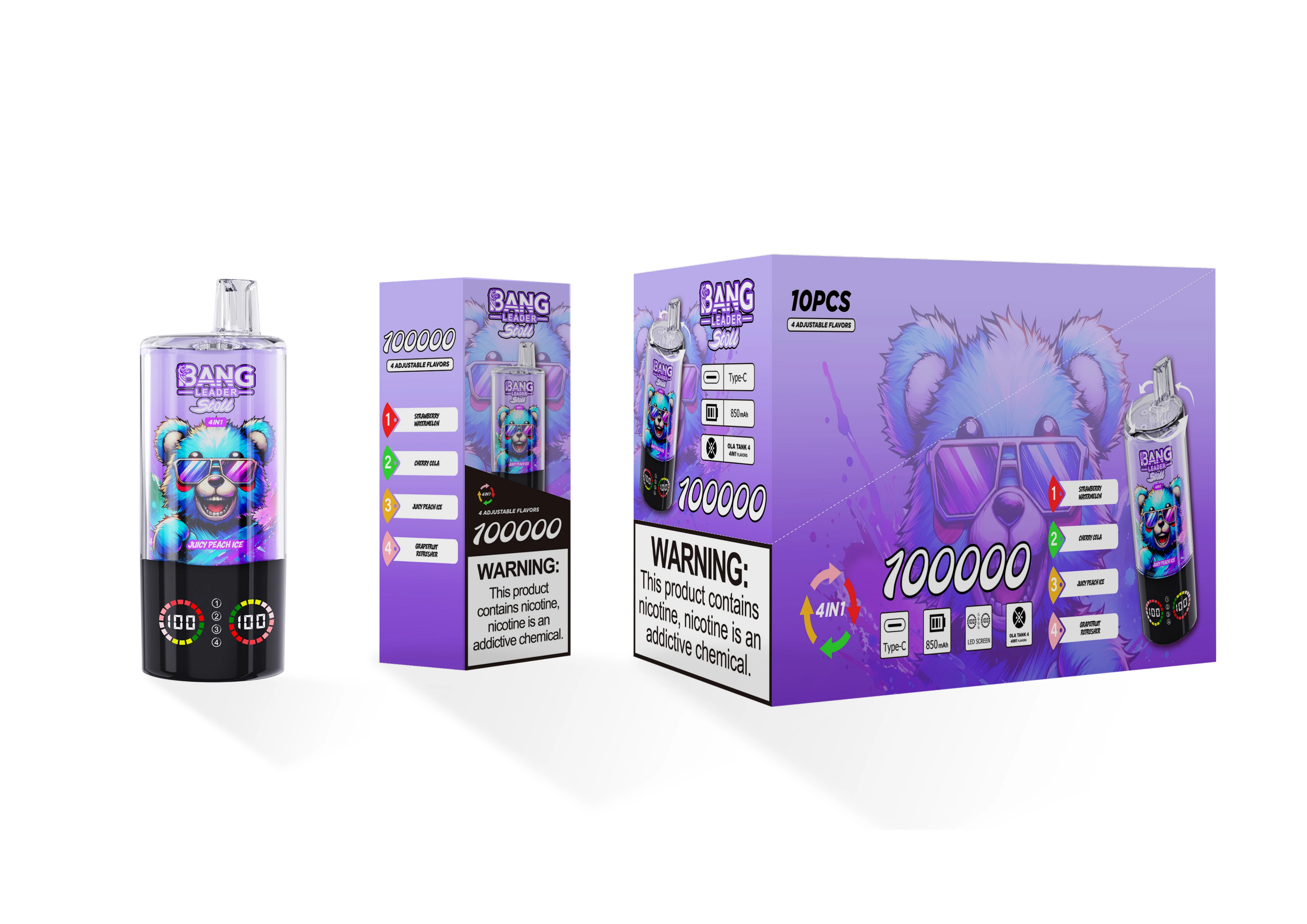 Bang Leader 4-in-1 100000 100K Boccate svapo monouso - image 15