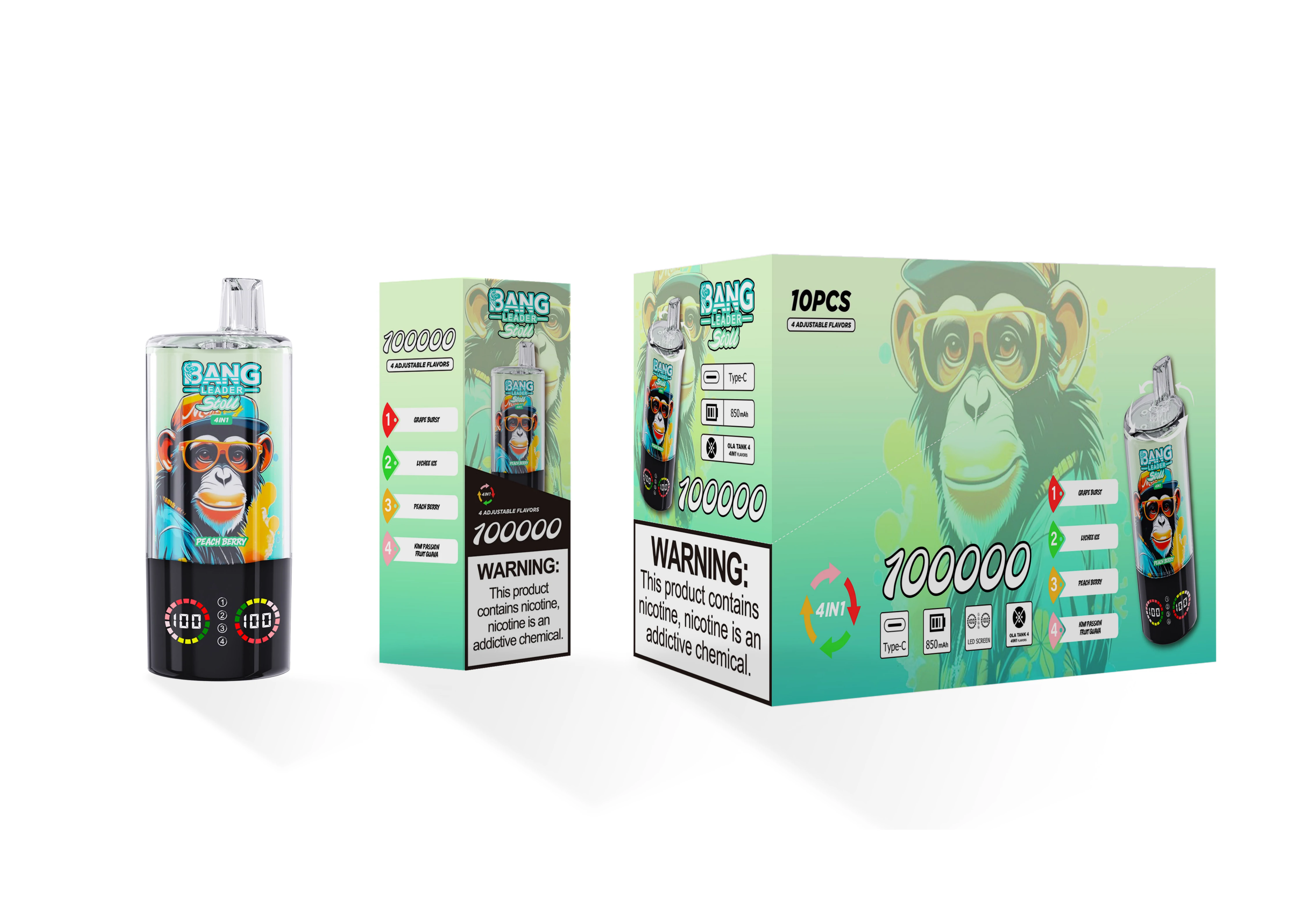 Bang Leader 4-in-1 100000 100K Boccate svapo monouso - image 12