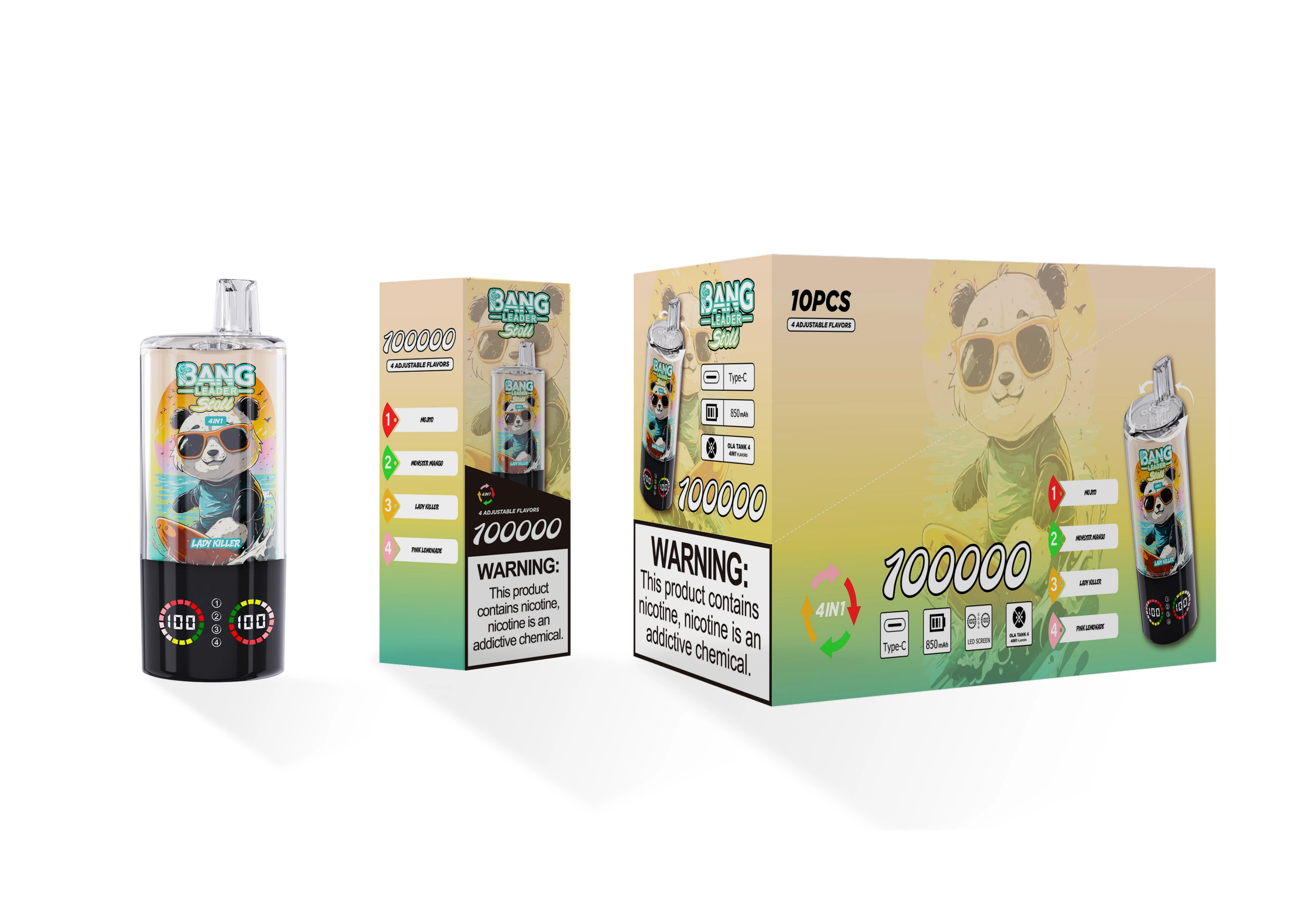 Bang Leader 4-in-1 100000 100K Boccate svapo monouso - image 18
