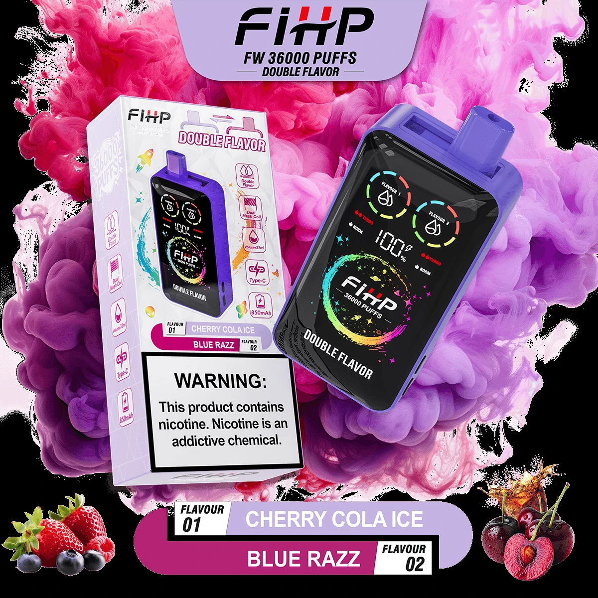 FIHP 36000 36K Boccate 2-in-1 Svapo monouso - image 3
