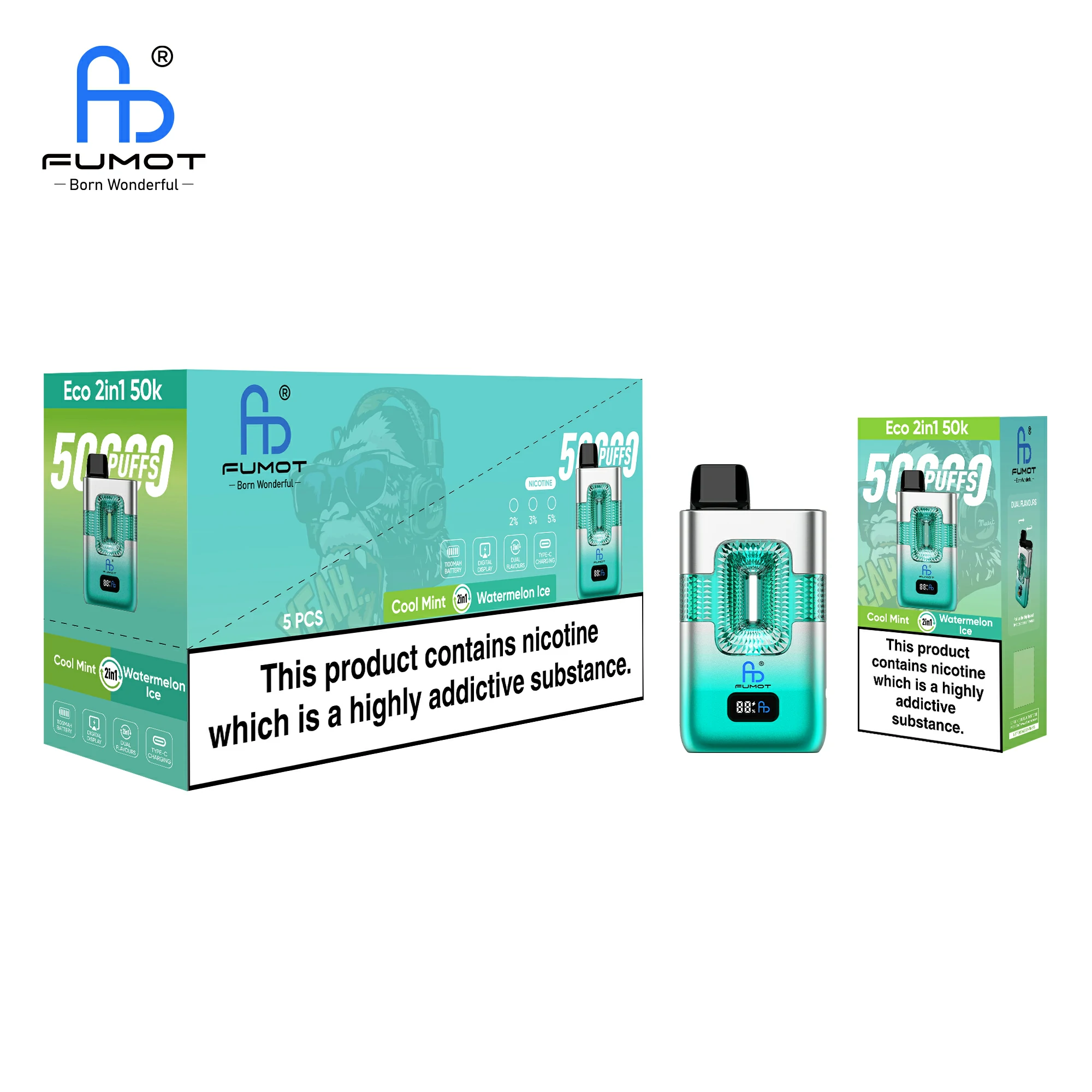 Fumot Randm Eco 50000 50K Boccate 2-in-1 Svapo monouso - image 12