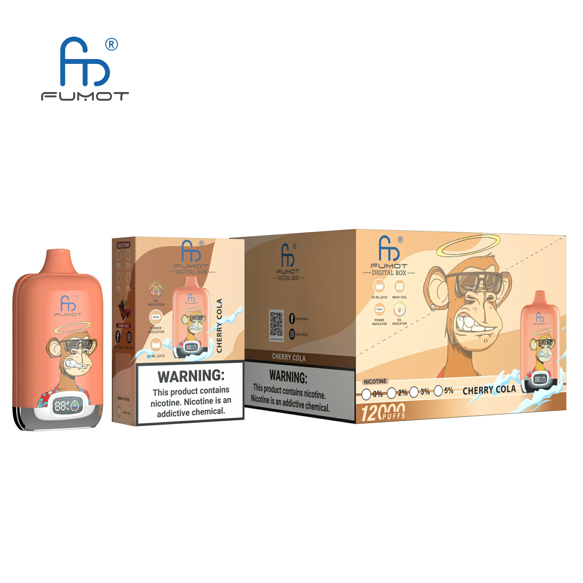 Fumot Randm 12000 12K Boccate Svapo Monouso Ricaricabile - image 3