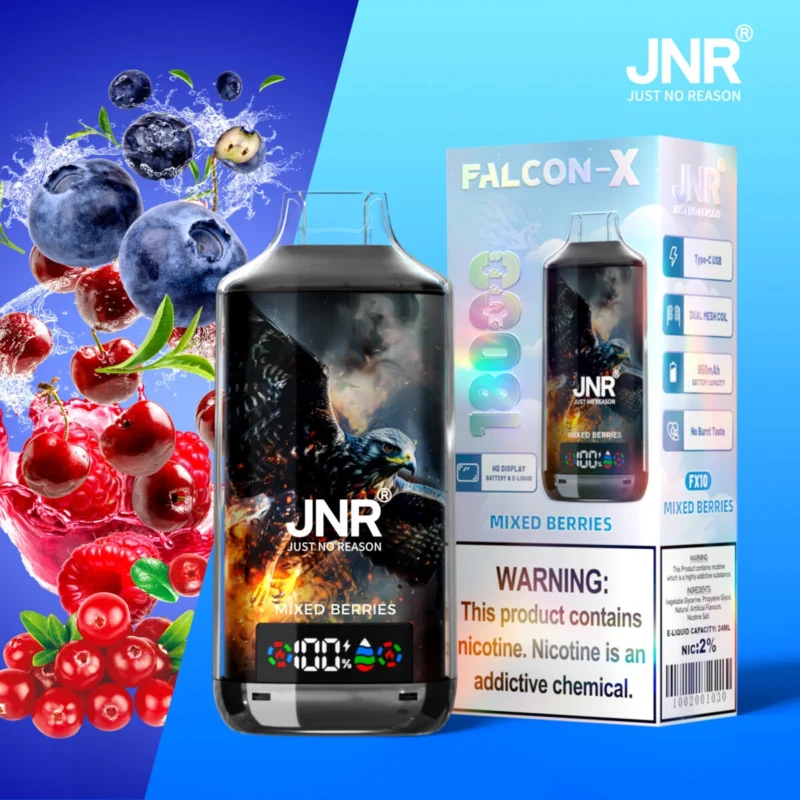 JNR Falcon X 18000 18K Boccate Display Digitale Svapo monouso