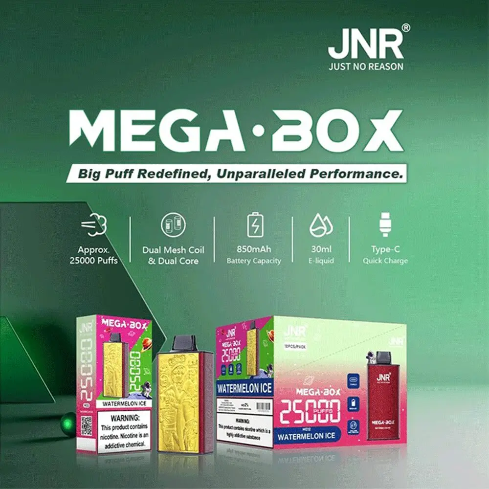 JNR MEGA BOX 25000 25K Boccate Dual Mesh Svapo monouso