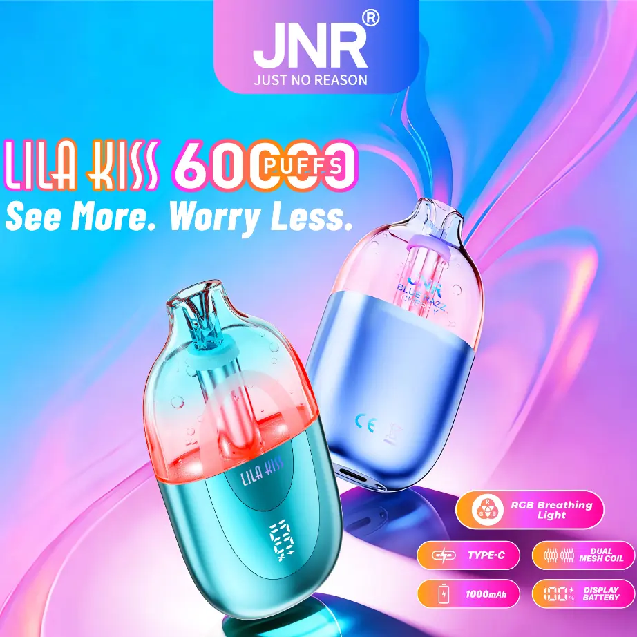 JNR Lila Kiss 60000 60K Boccate Dual Mesh Svapo monouso