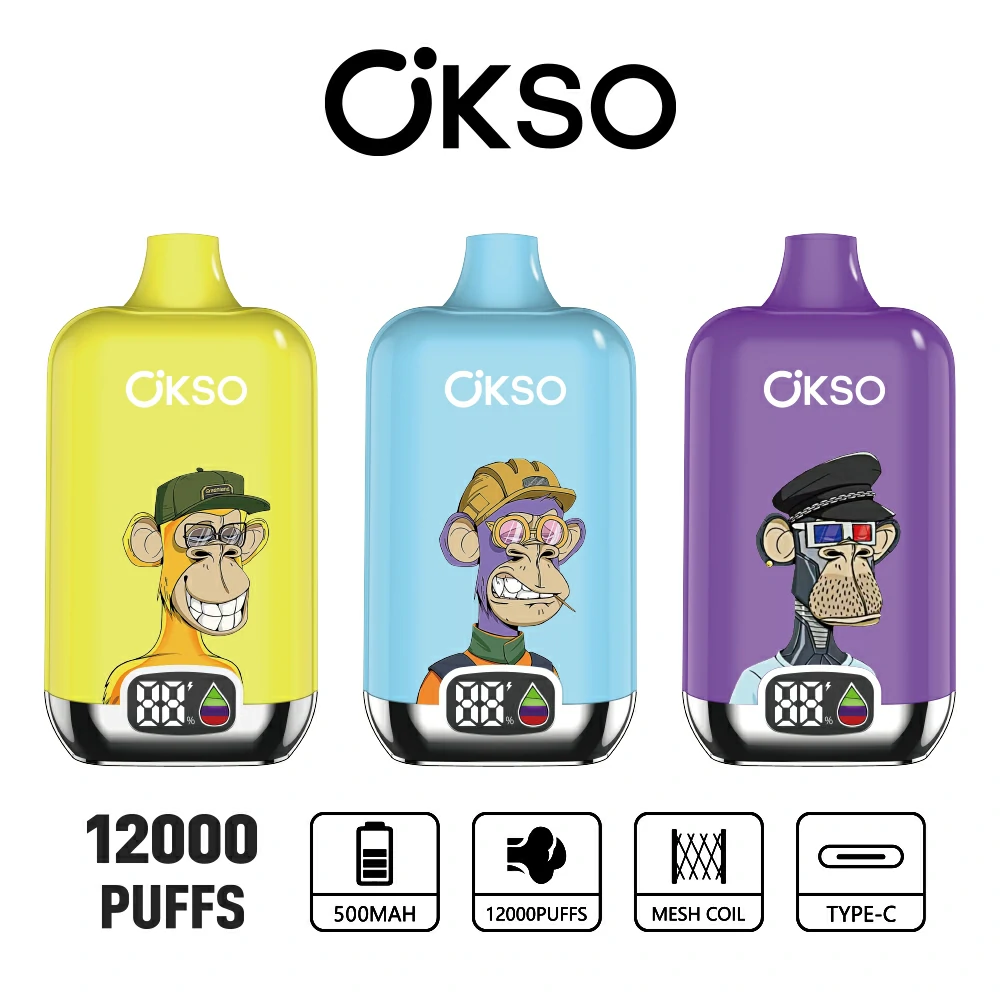 OKSO Digital Box 12000 12K Boccate Display Digitale Svapo monouso