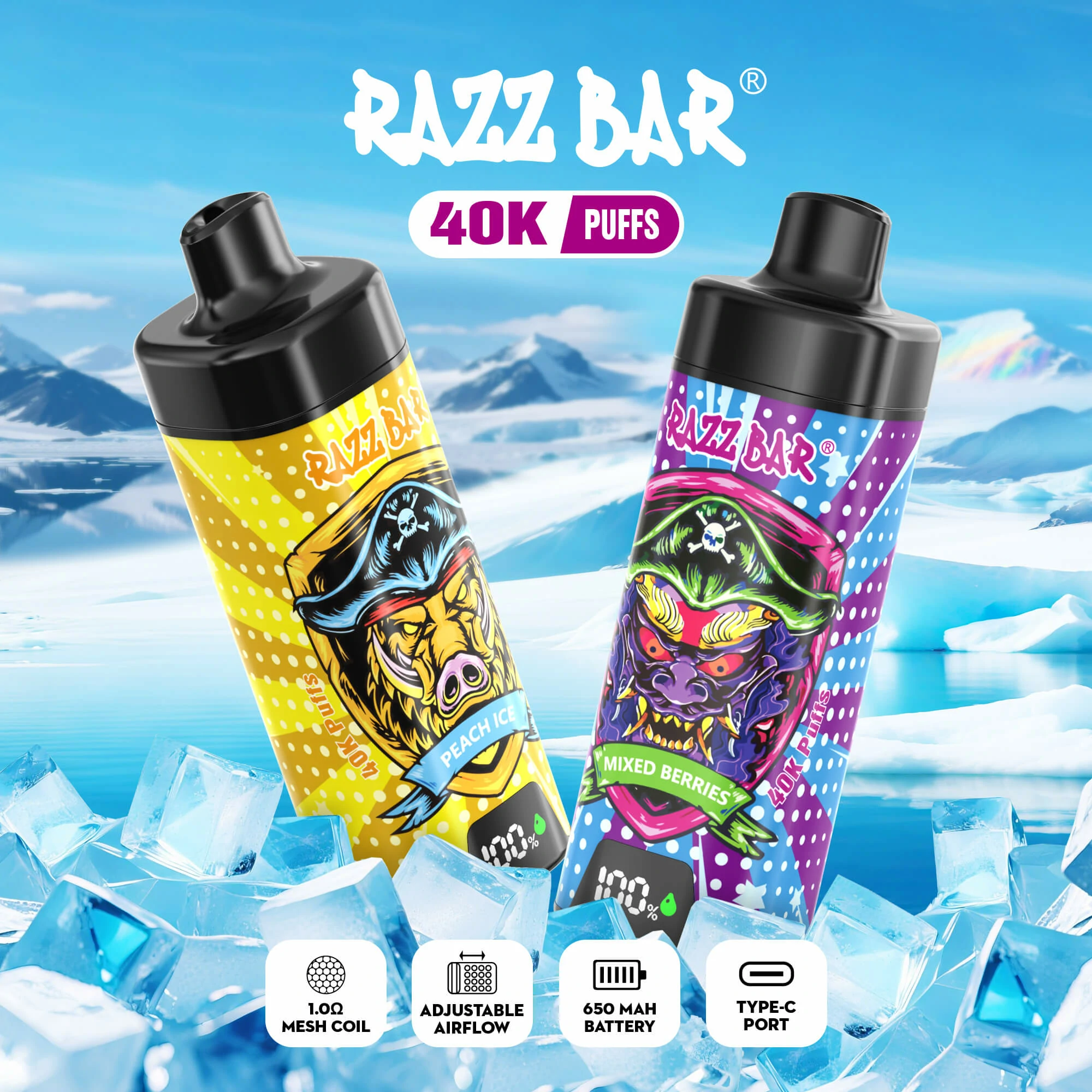 RAZZ Bar Smart Screen 40000 40K Boccate schermo smart svapo monouso - image 6