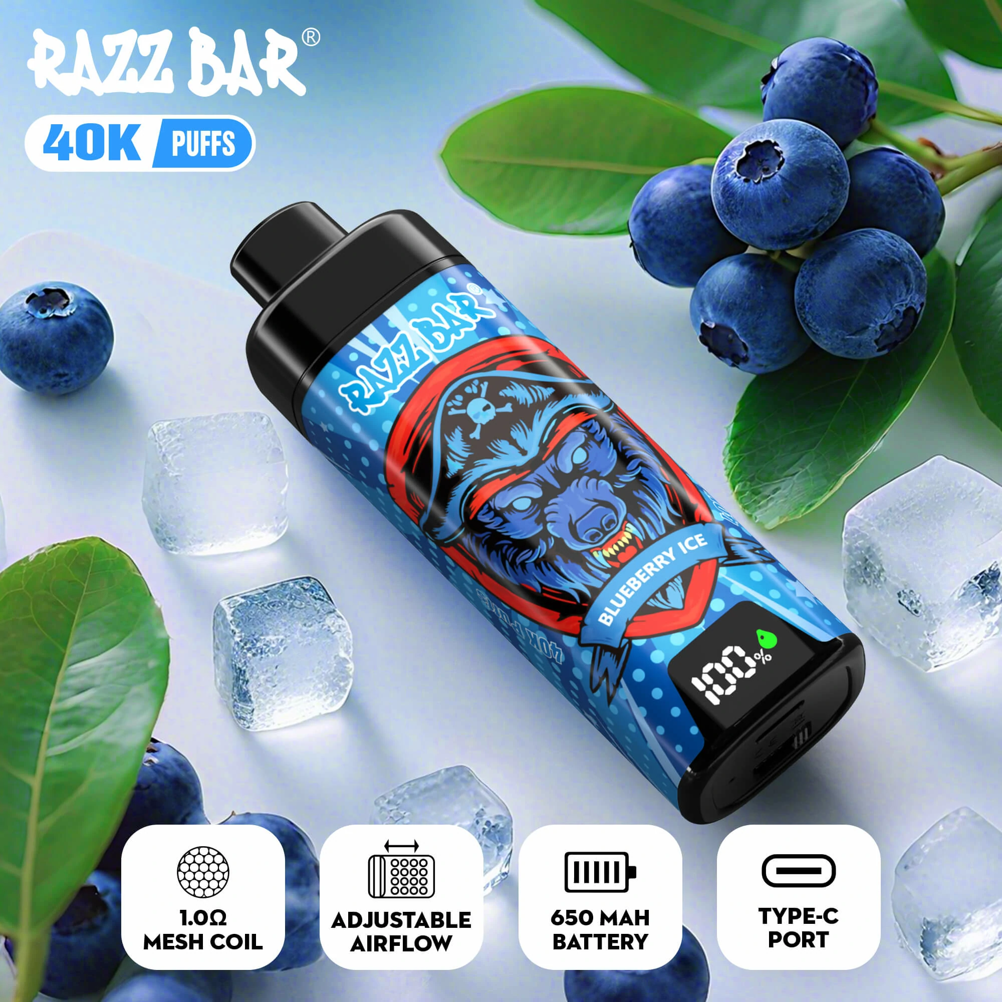 RAZZ Bar Smart Screen 40000 40K Boccate schermo smart svapo monouso - image 3