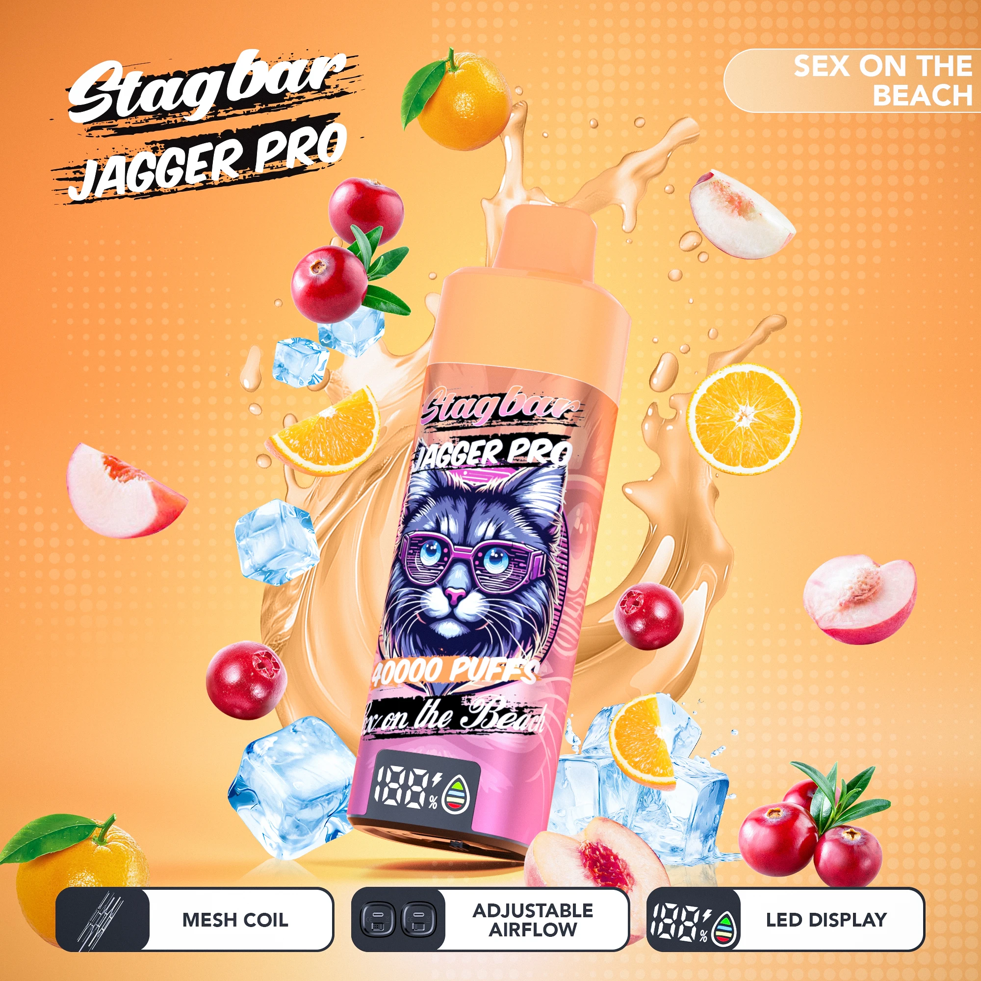 Stag Bar Jagger Pro 40000 40K Boccate Svapo monouso