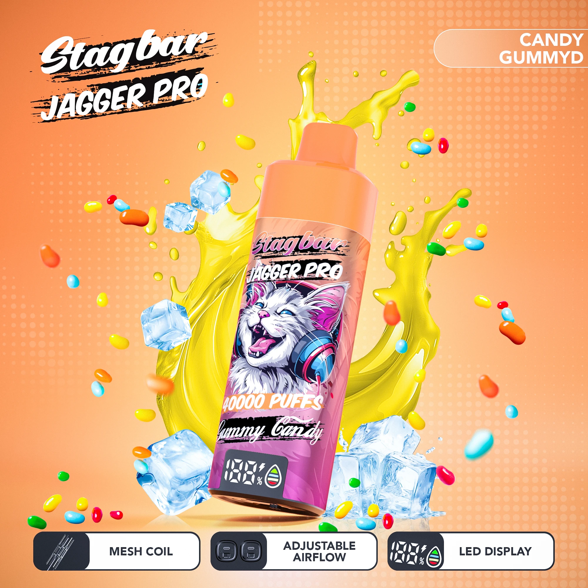 Stag Bar Jagger Pro 40000 40K Boccate Svapo monouso - image 3
