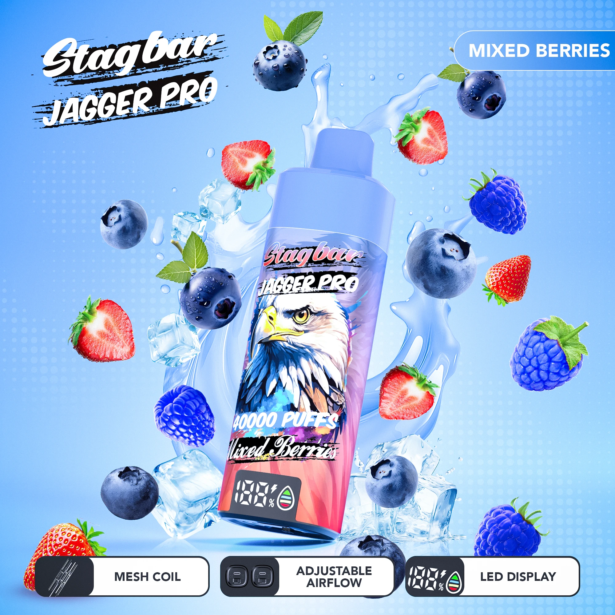 Stag Bar Jagger Pro 40000 40K Boccate Svapo monouso - image 7