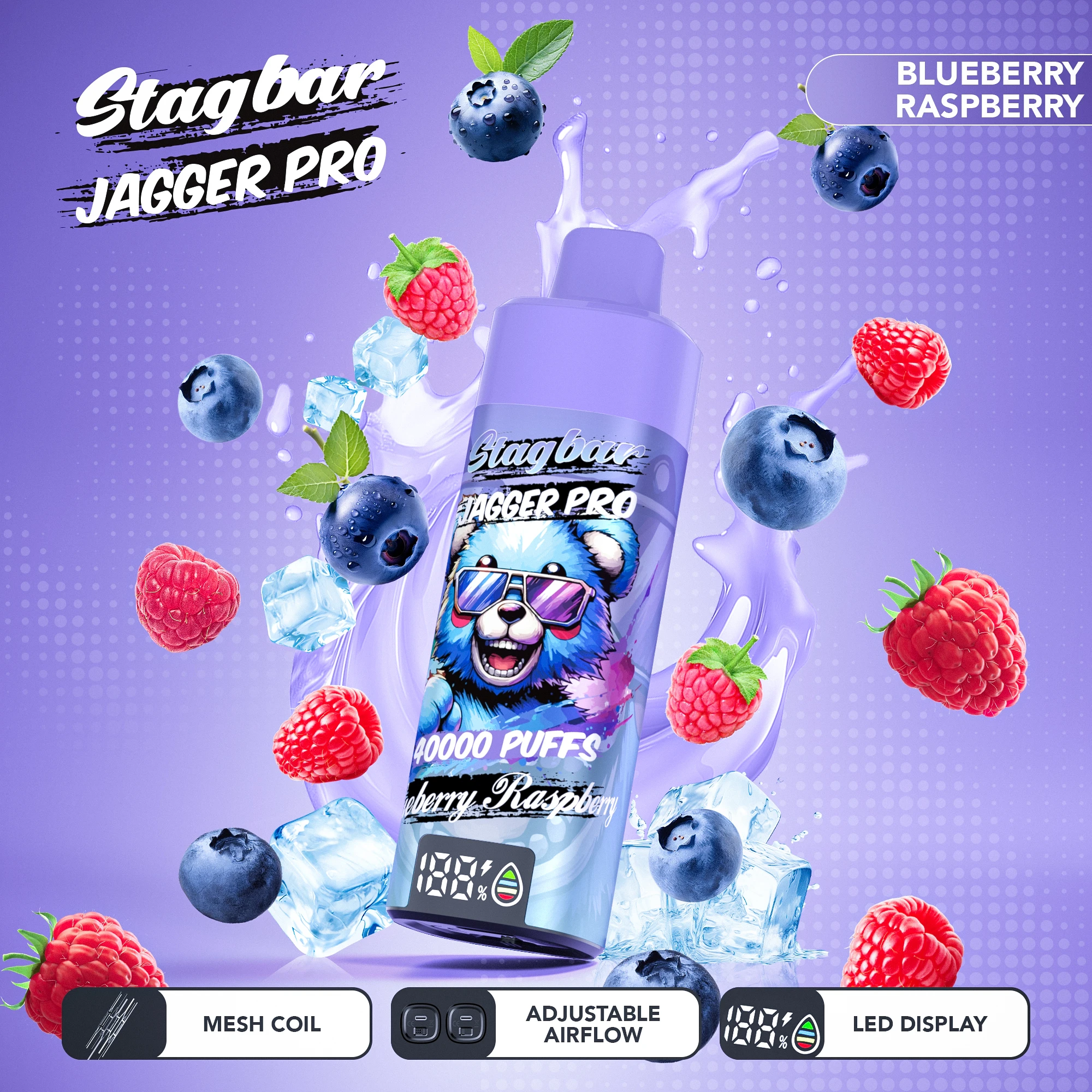 Stag Bar Jagger Pro 40000 40K Boccate Svapo monouso - image 9