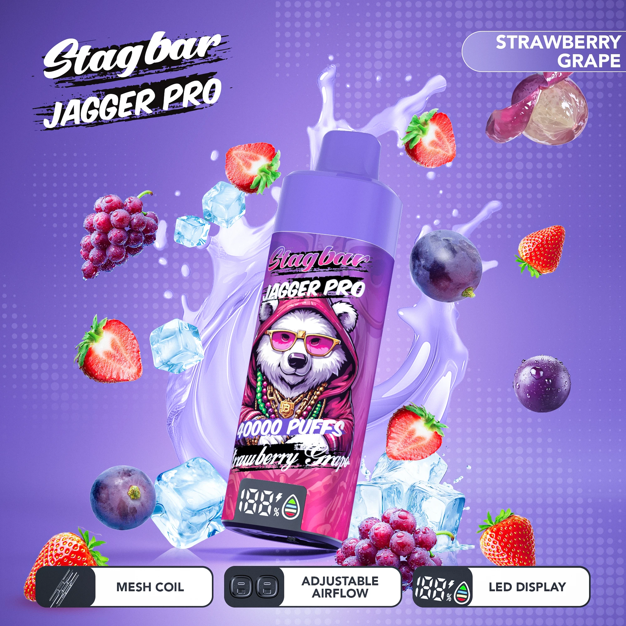 Stag Bar Jagger Pro 40000 40K Boccate Svapo monouso - image 8